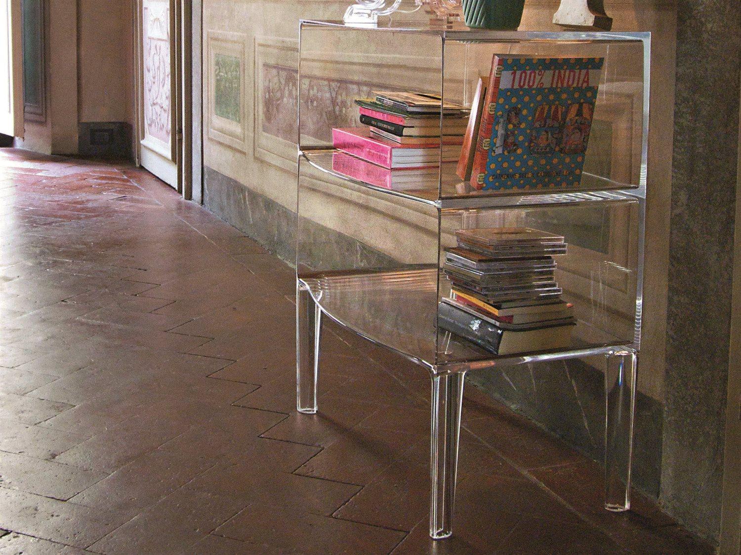 Kartell Ghost Buster Transparent Crystal Bookcase