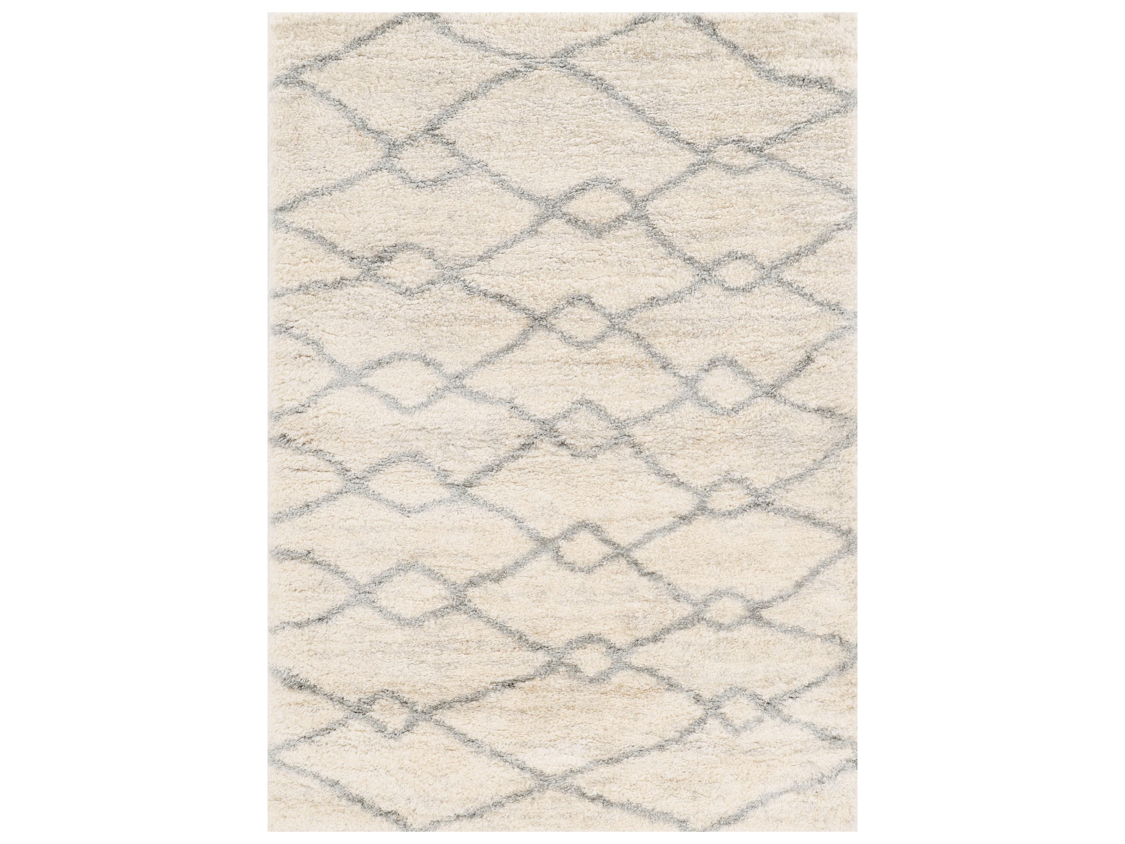 KAS Merino Shag Geometric Area Rug