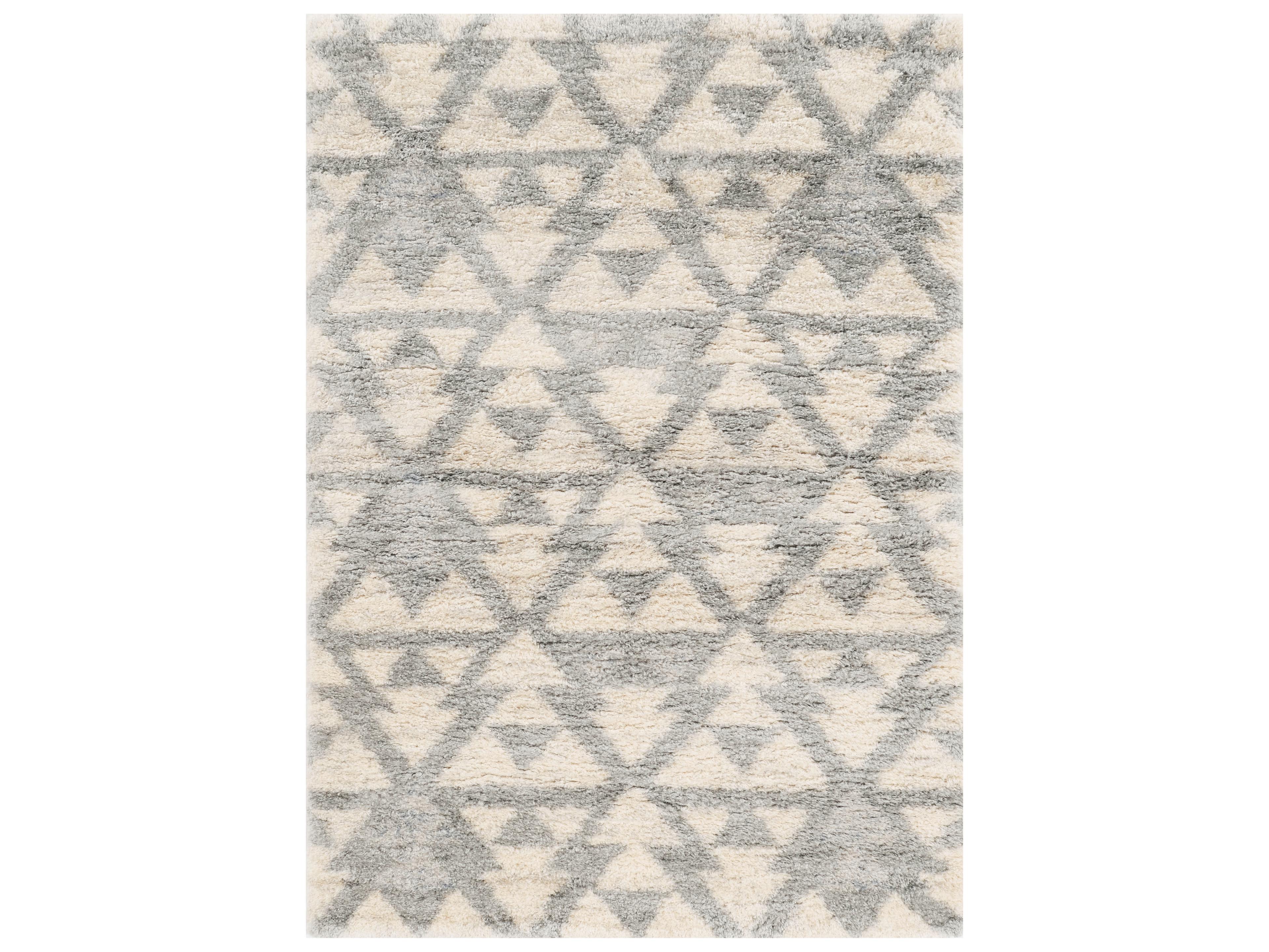 KAS Merino Shag Geometric Area Rug
