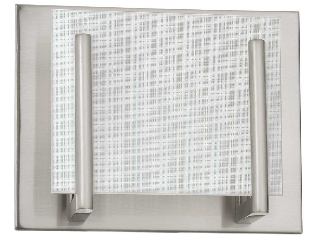 Kendal Aurora Satin Nickel Glass Wall Sconce