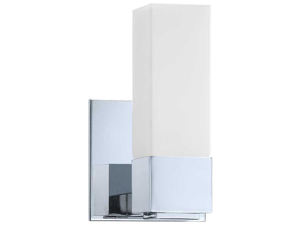 Kendal Madison Chrome Glass Wall Sconce