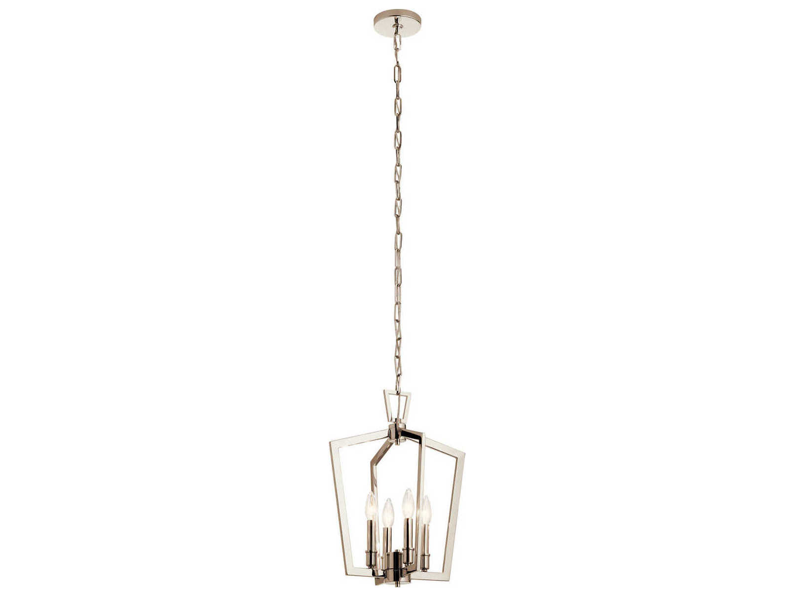 Kichler Abbotswell 4-Light Polished Nickel Geometric Pendant