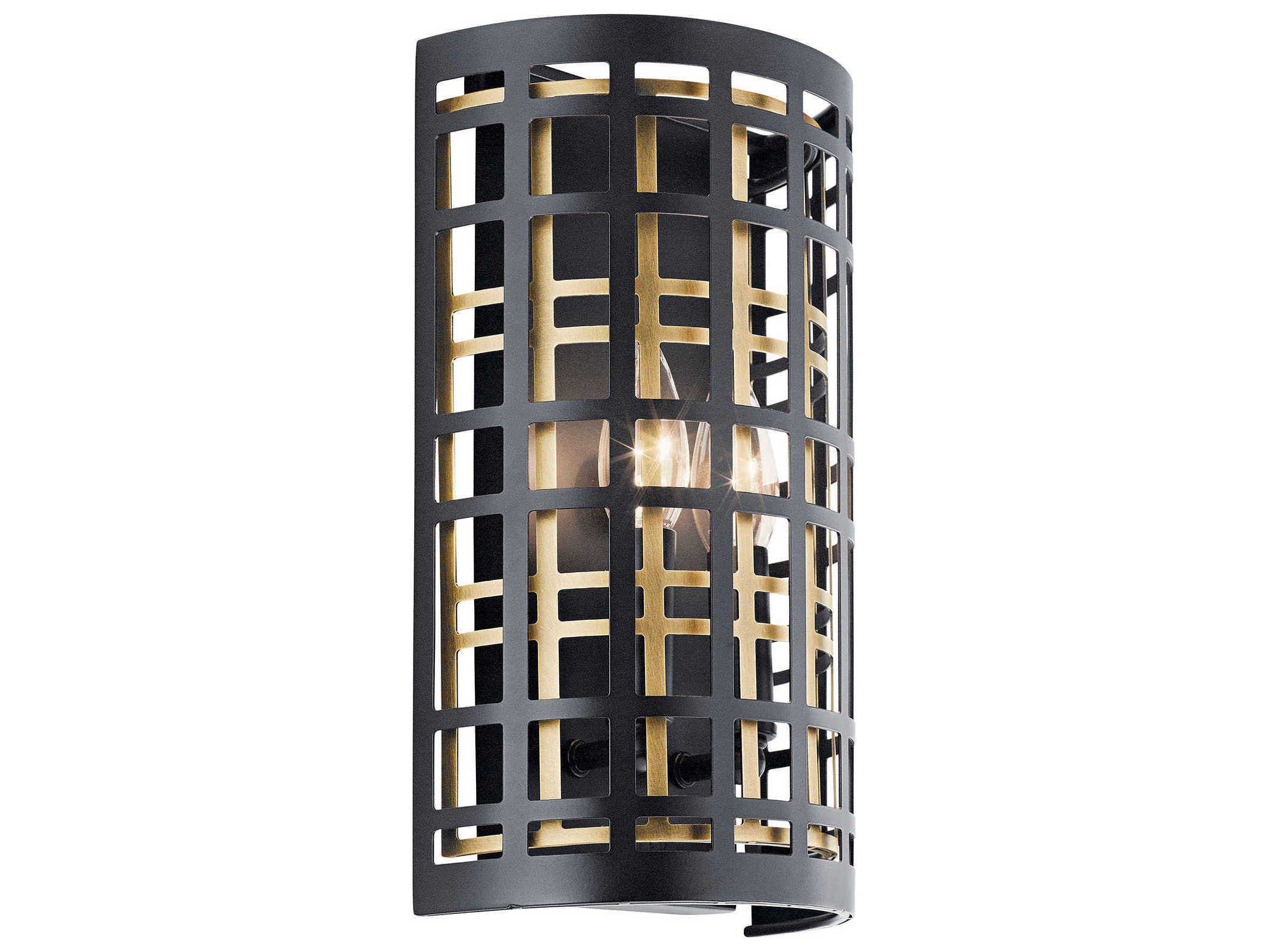Kichler Aldergate 2-Light Black Wall Sconce