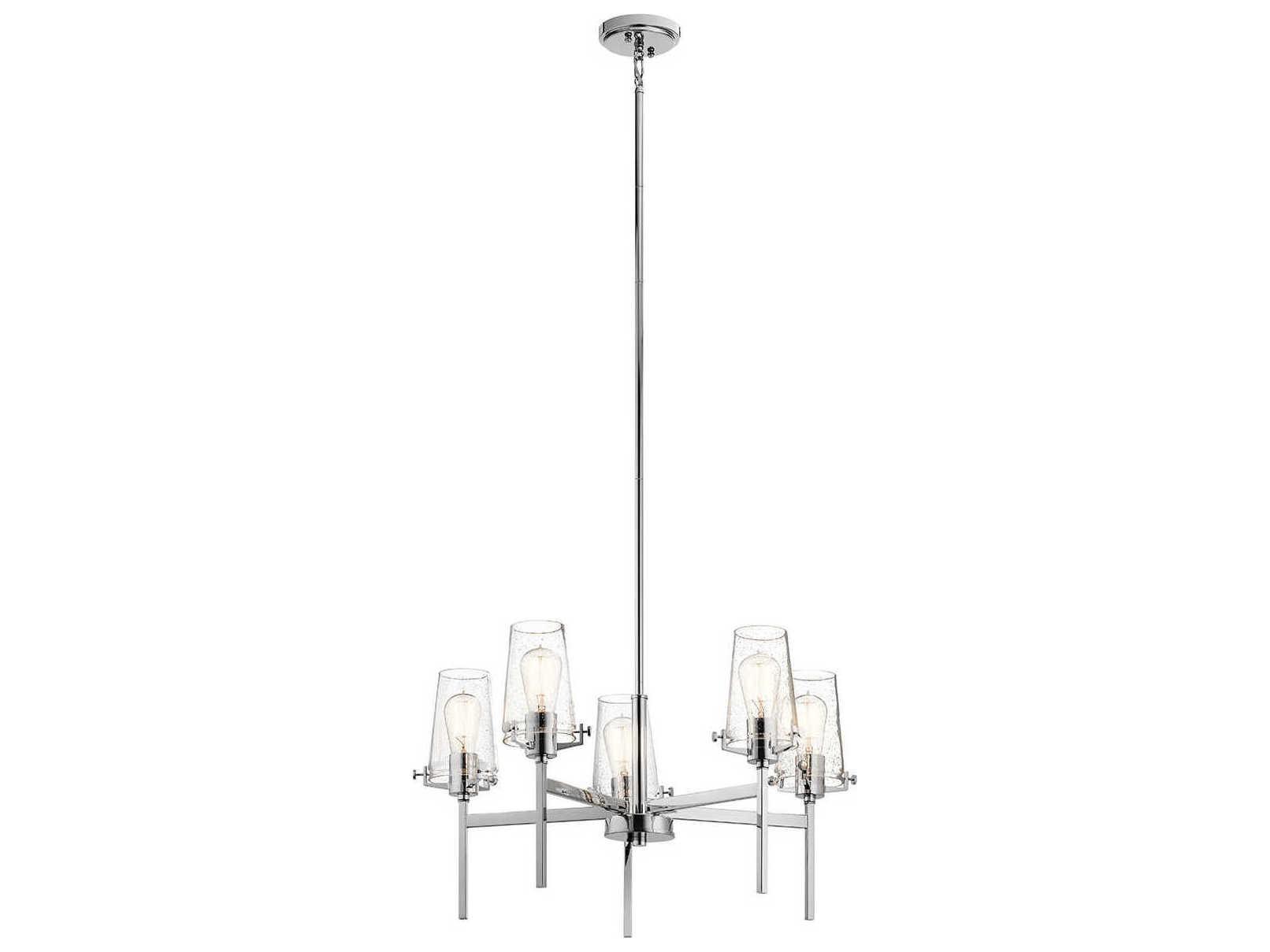 Kichler Alton 5-Light Chrome Glass Chandelier