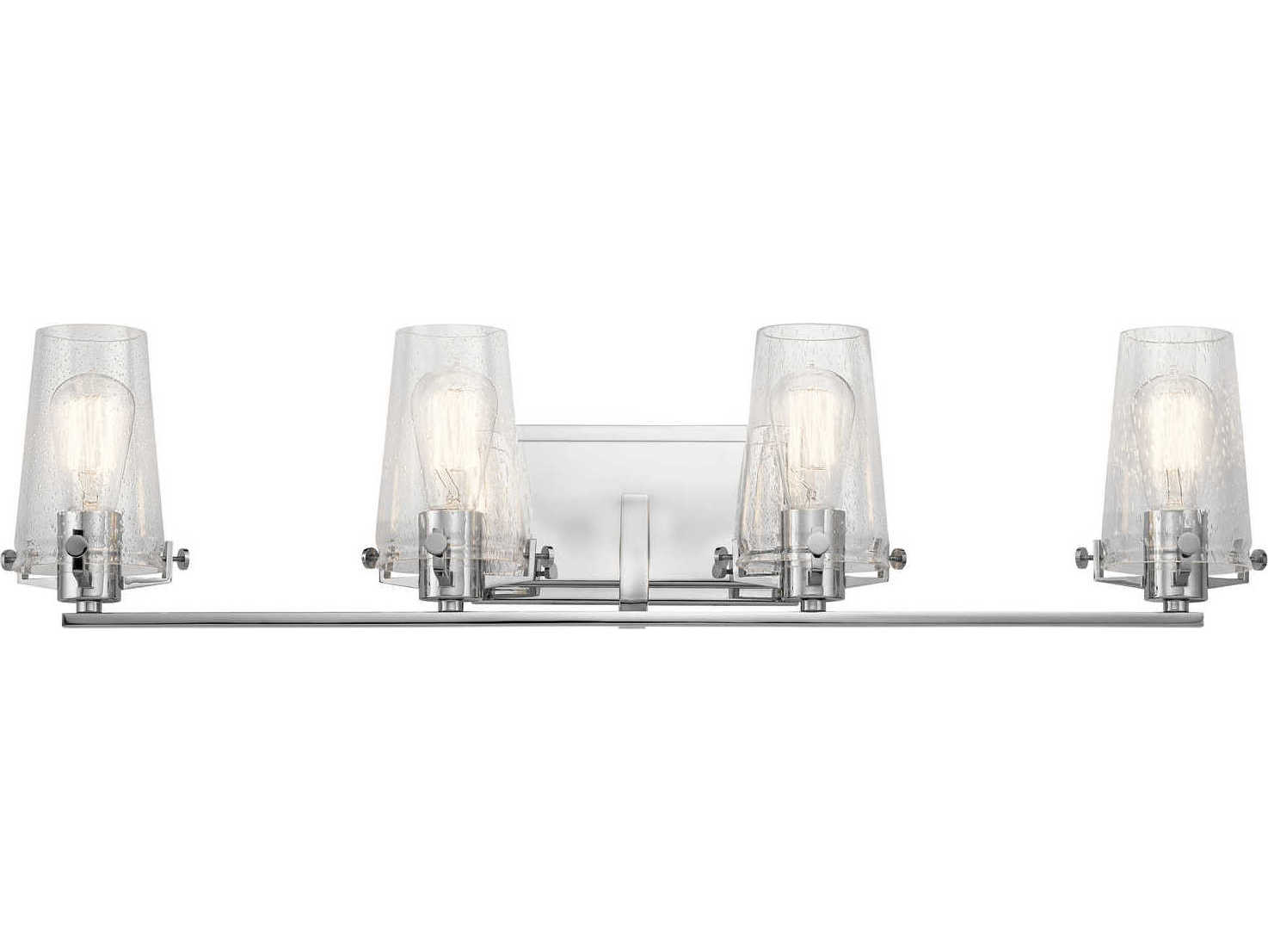 Kichler Alton 4-Light Chrome Glass Vanity Light