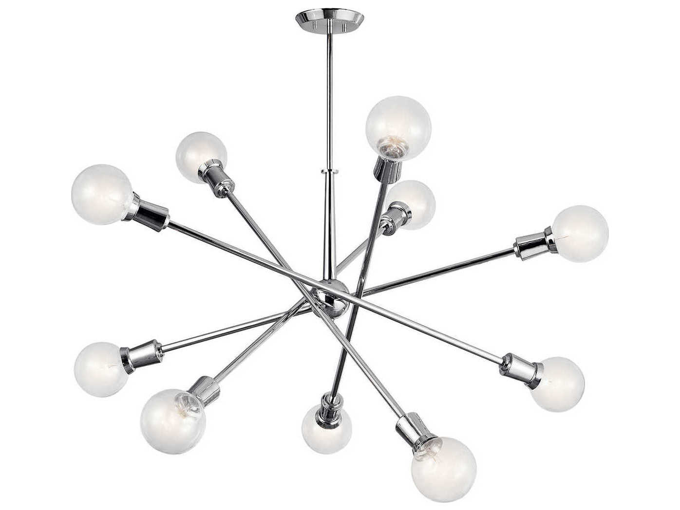 Kichler Armstrong 10-Light Chrome Globe Linear Pendant