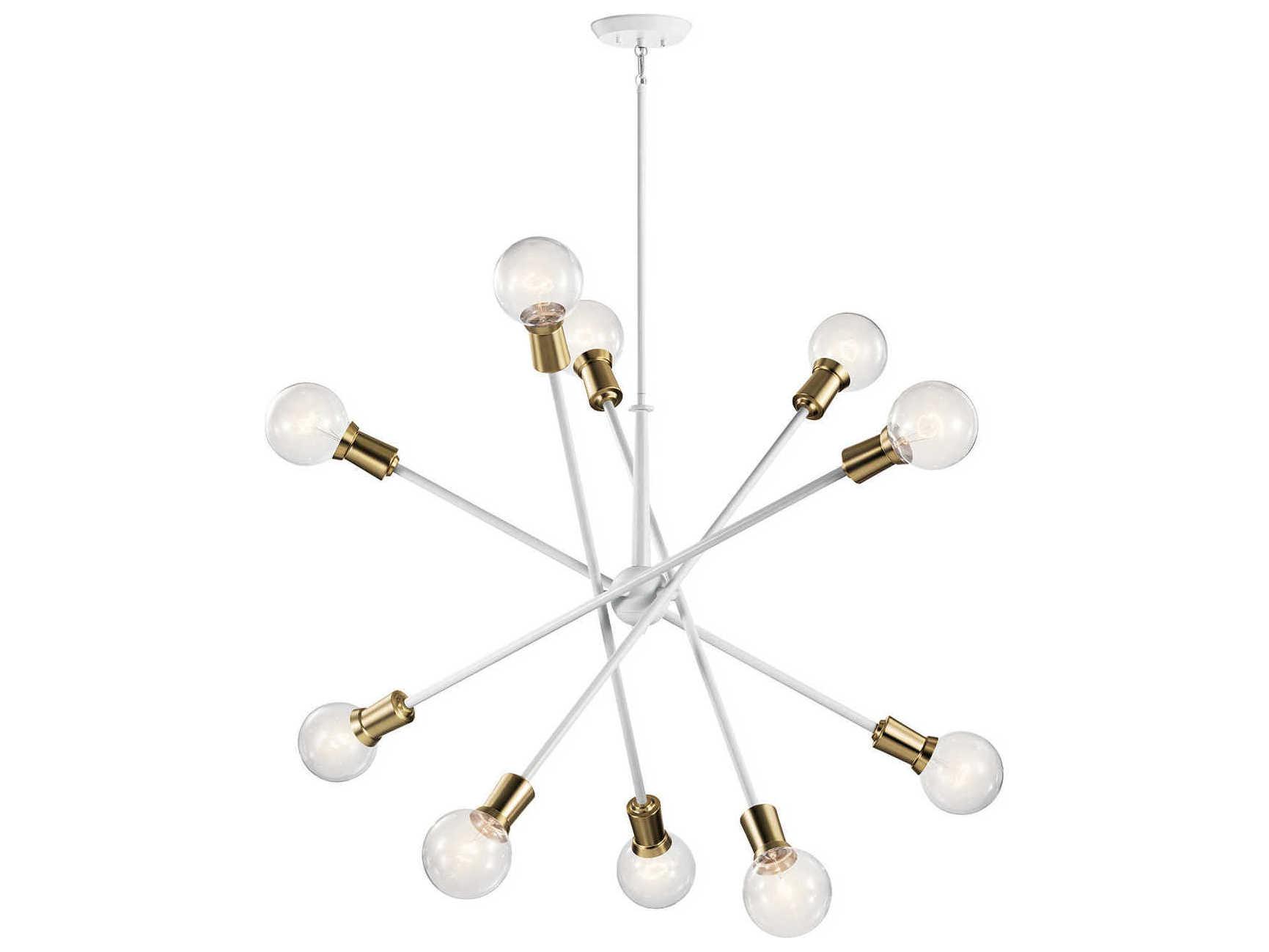 Kichler Armstrong 10-Light White Globe Linear Pendant