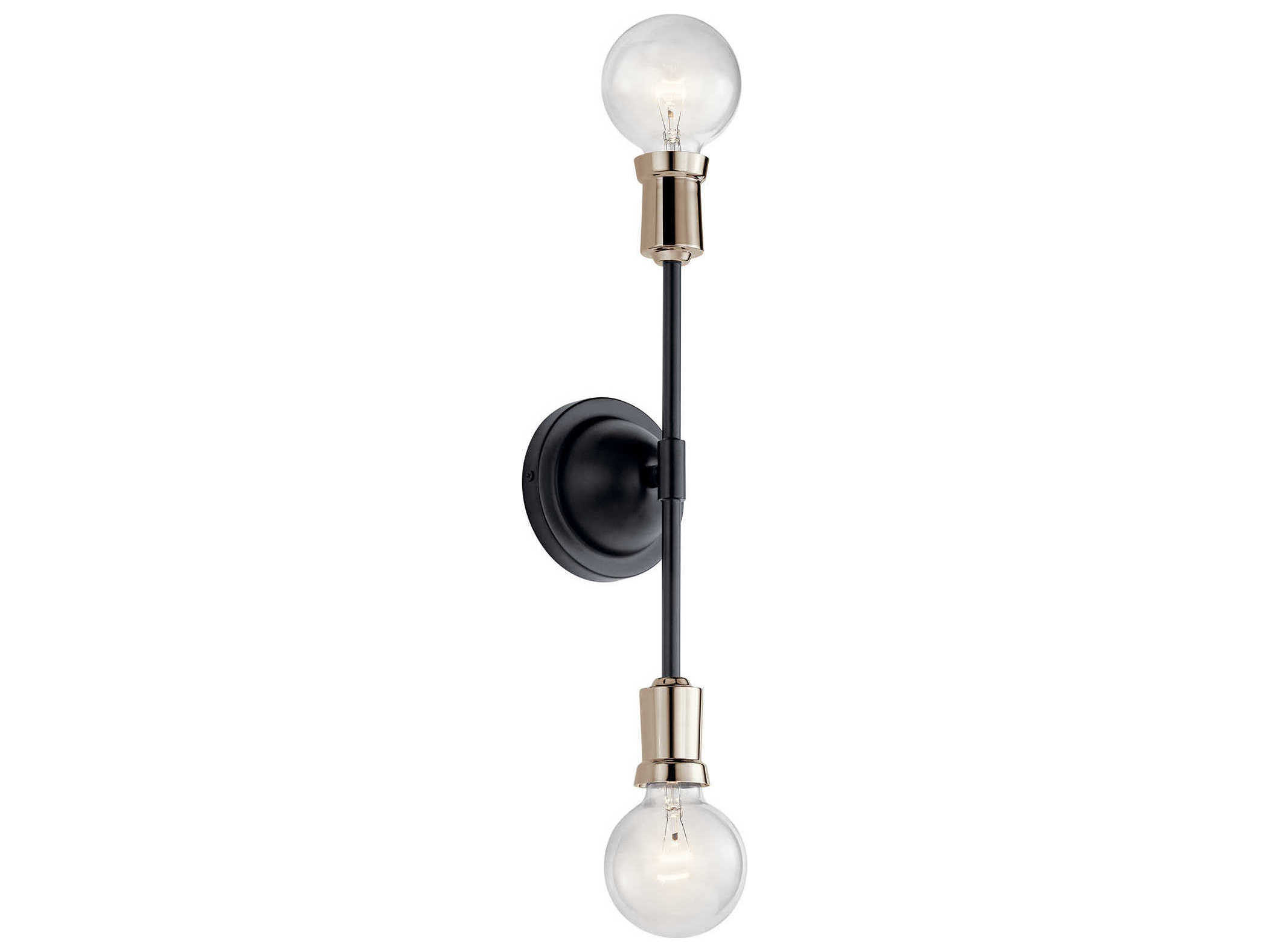 Kichler Armstrong 2-Light Black Wall Sconce