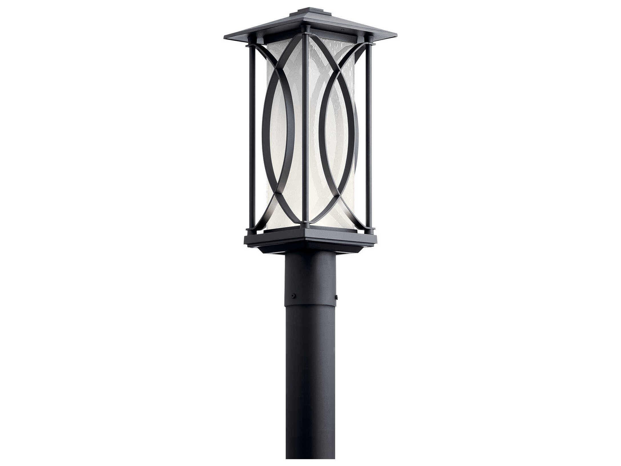 Kichler Ashbern 1 - Light Glass LED Outdoor Post Light