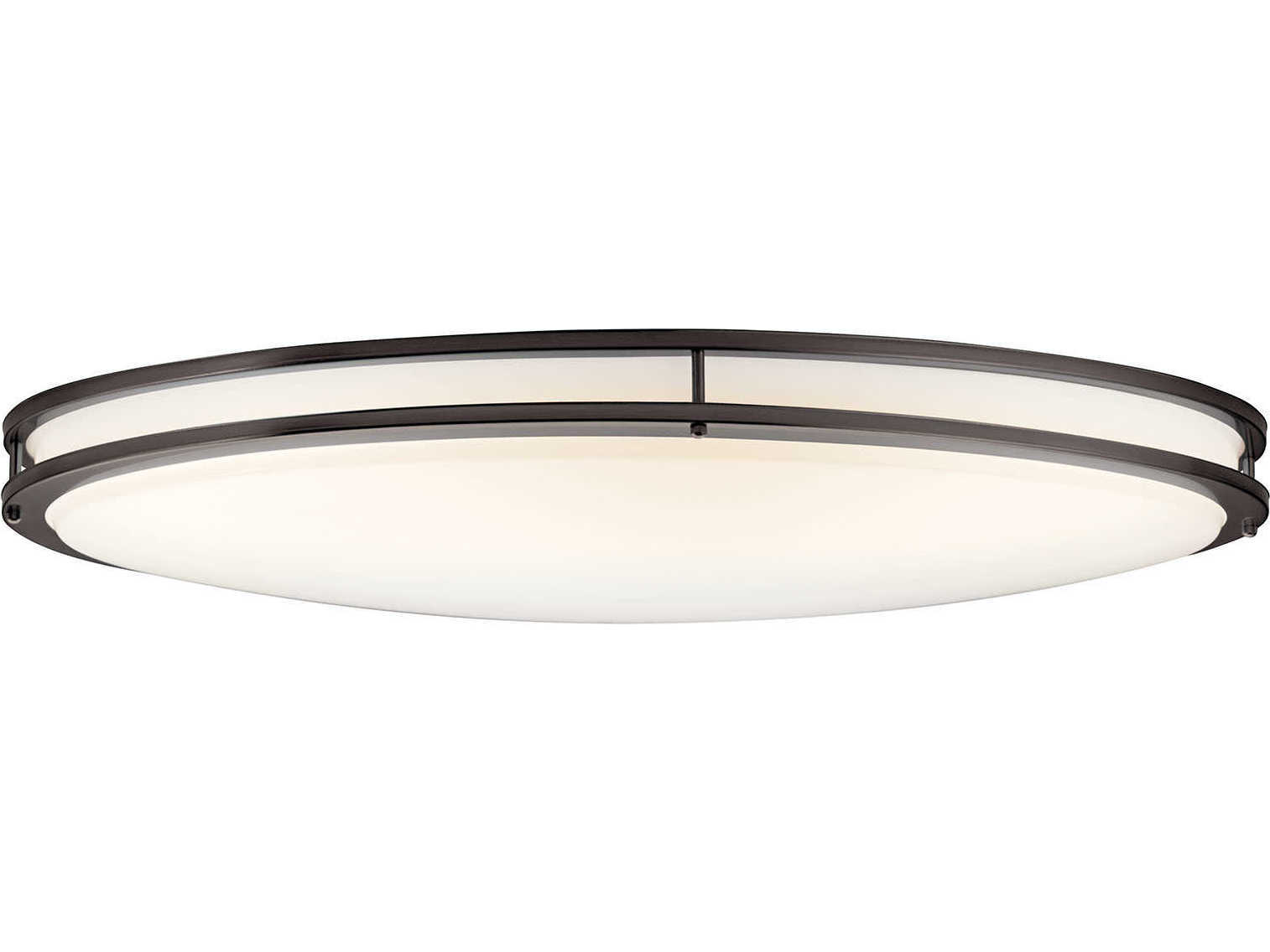 Kichler Avon 1-Light Olde Bronze LED Round Flush Mount