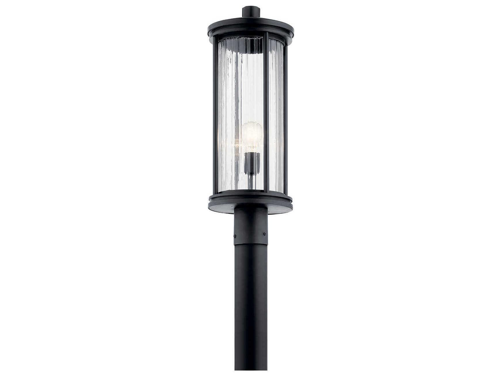 Kichler Barras 1 - Light Glass Outdoor Post Light