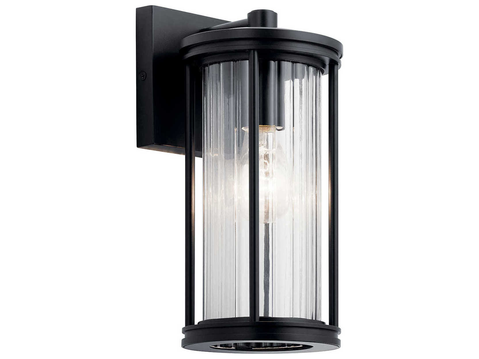 Kichler Barras 1 - Light Glass Outdoor Wall Light