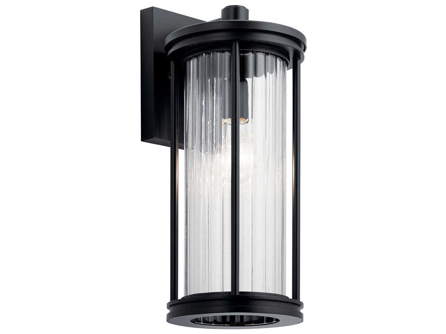 Kichler Barras 1 - Light Glass Outdoor Wall Light