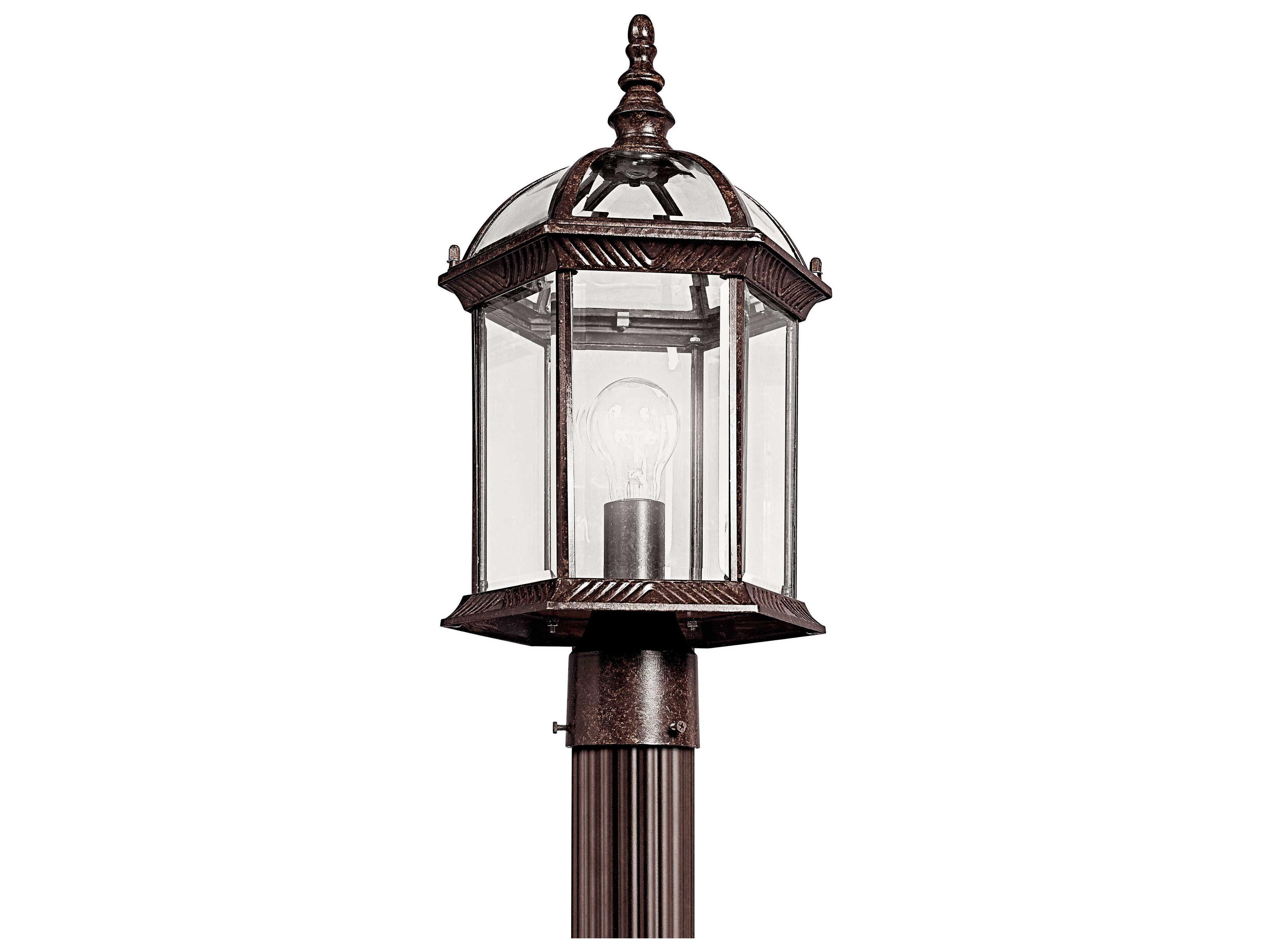 Kichler Barrie 1 - Light Glass Outdoor Post Light