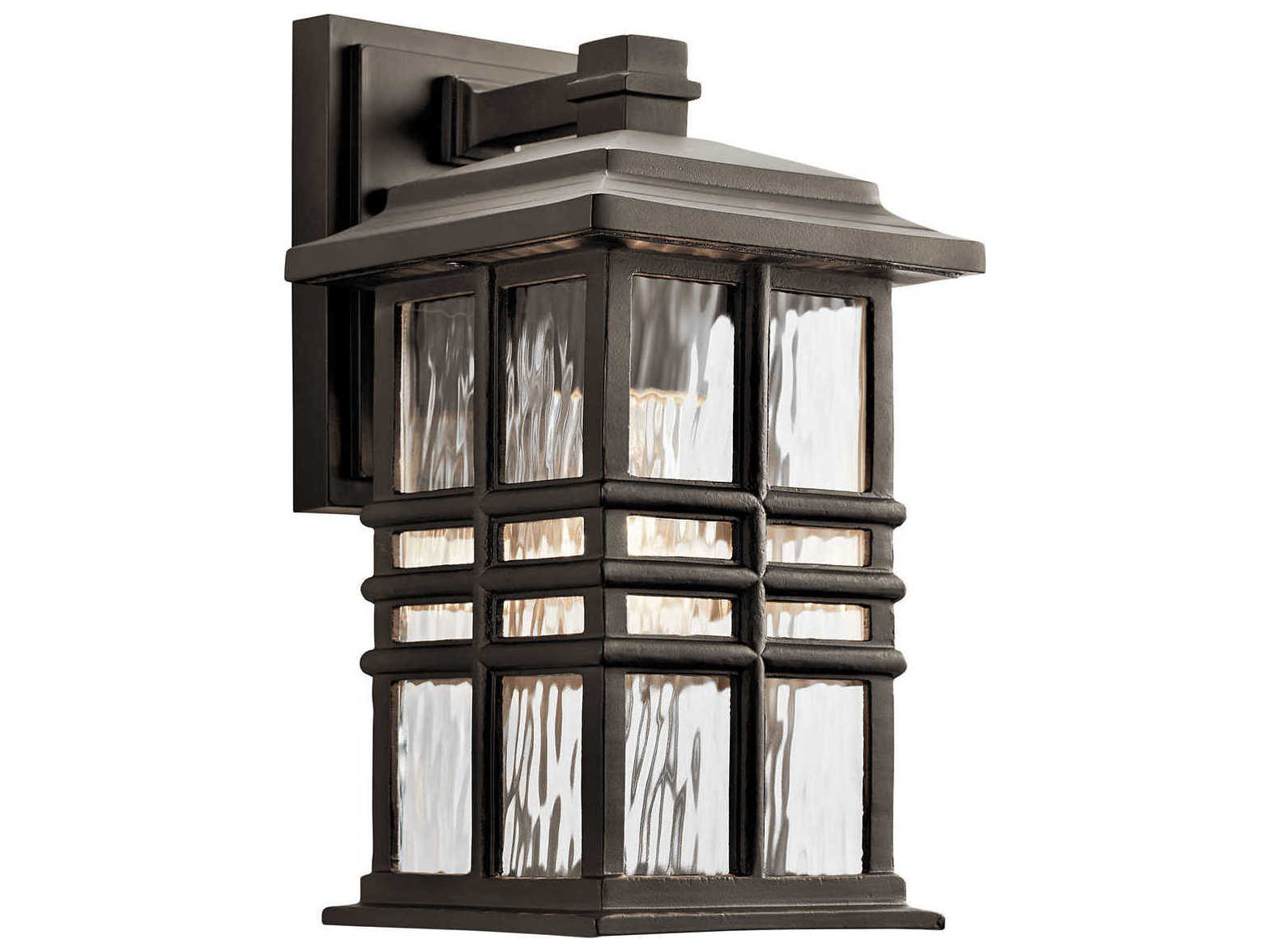 Kichler Beacon Square 1 - Light Glass Outdoor Wall Light