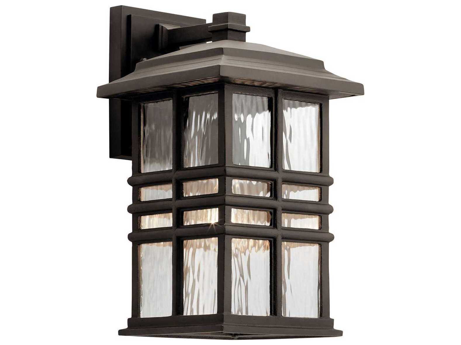 Kichler Beacon Square 1 - Light Glass Outdoor Wall Light