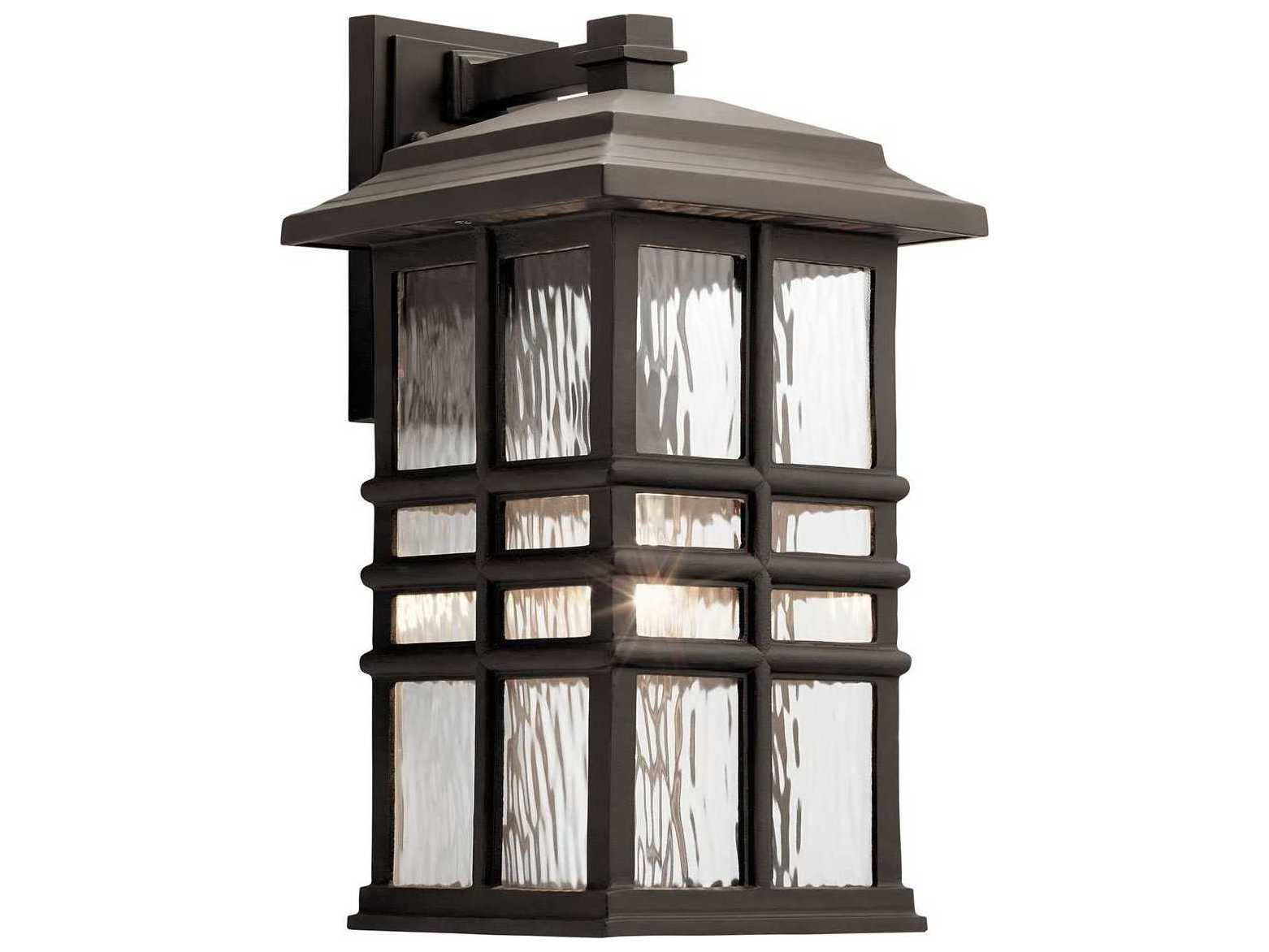 Kichler Beacon Square 1 - Light Glass Outdoor Wall Light