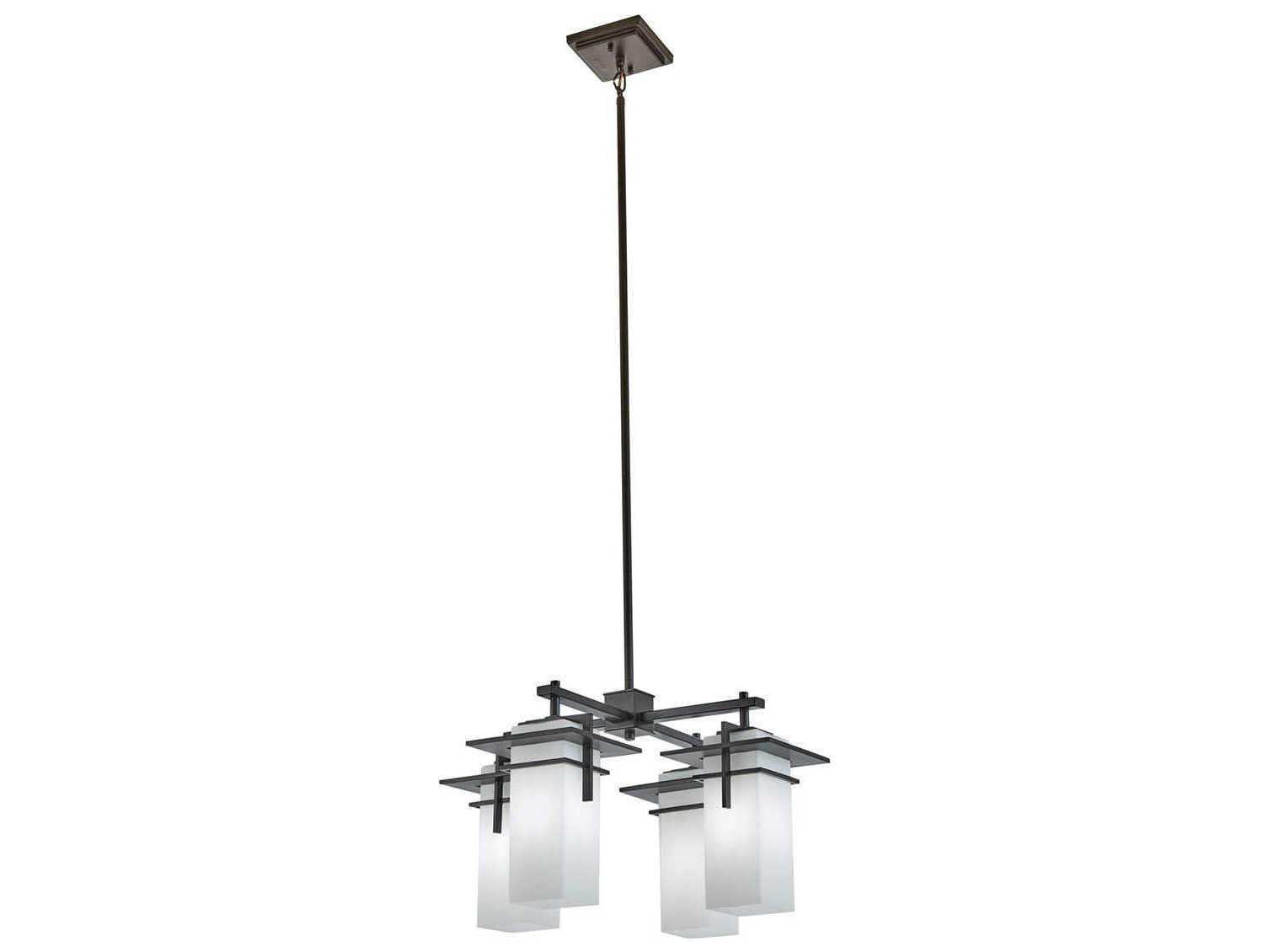 Kichler Caterham 4 - Light Glass Outdoor Hanging Light