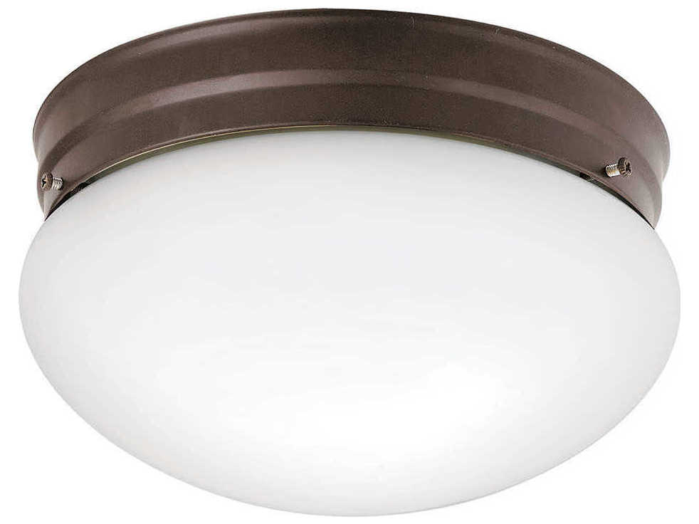 Kichler Ceiling Space 2-Light Olde Bronze Bowl Round Flush Mount