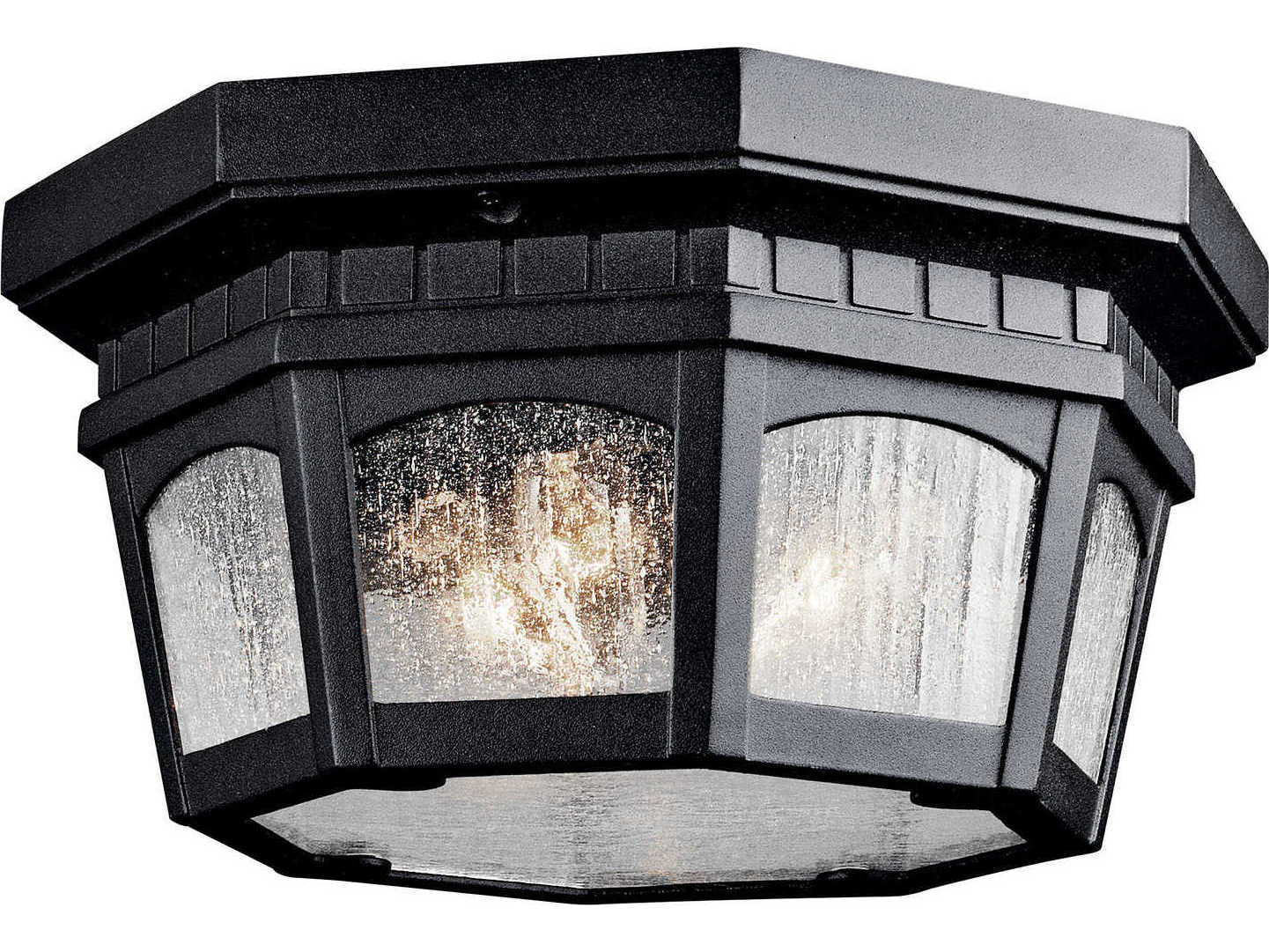 Kichler Courtyard 3 - Light Glass Outdoor Ceiling Light