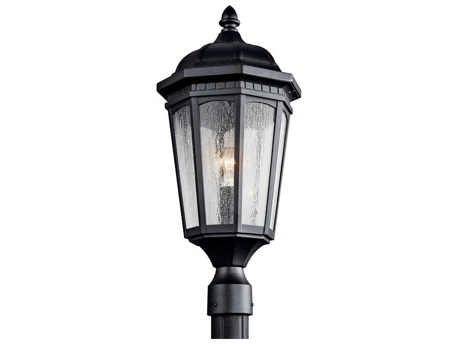 Kichler Courtyard 1 - Light Glass Outdoor Post Light