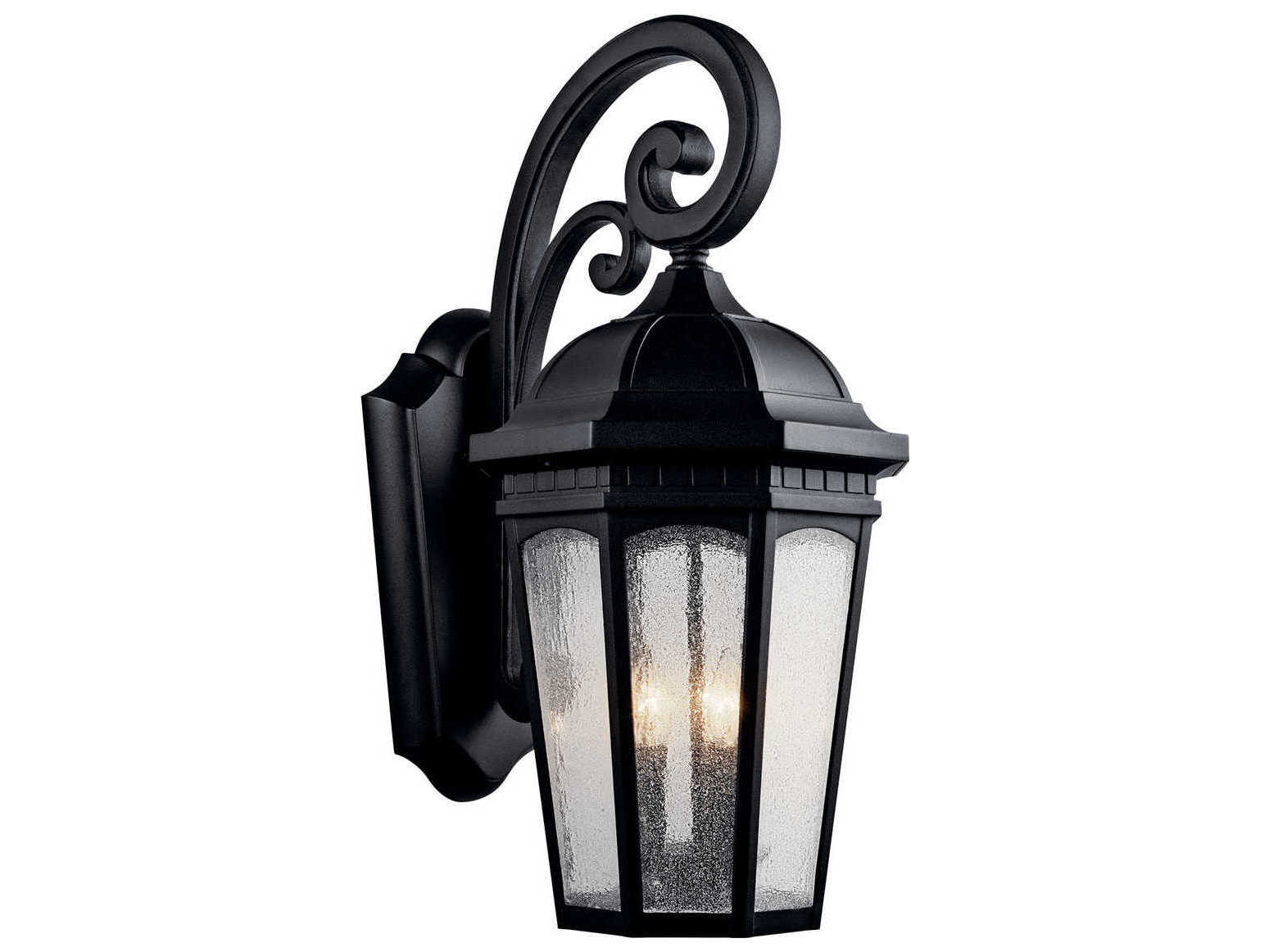 Kichler Courtyard 3 - Light Glass Outdoor Wall Light