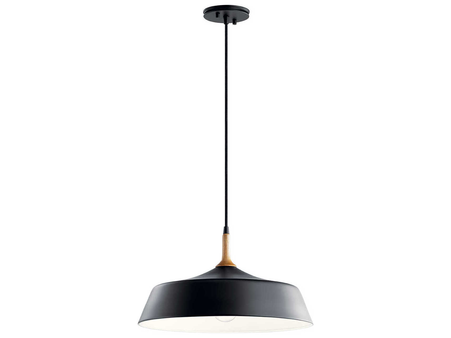Kichler Danika 1-Light Black Round Pendant