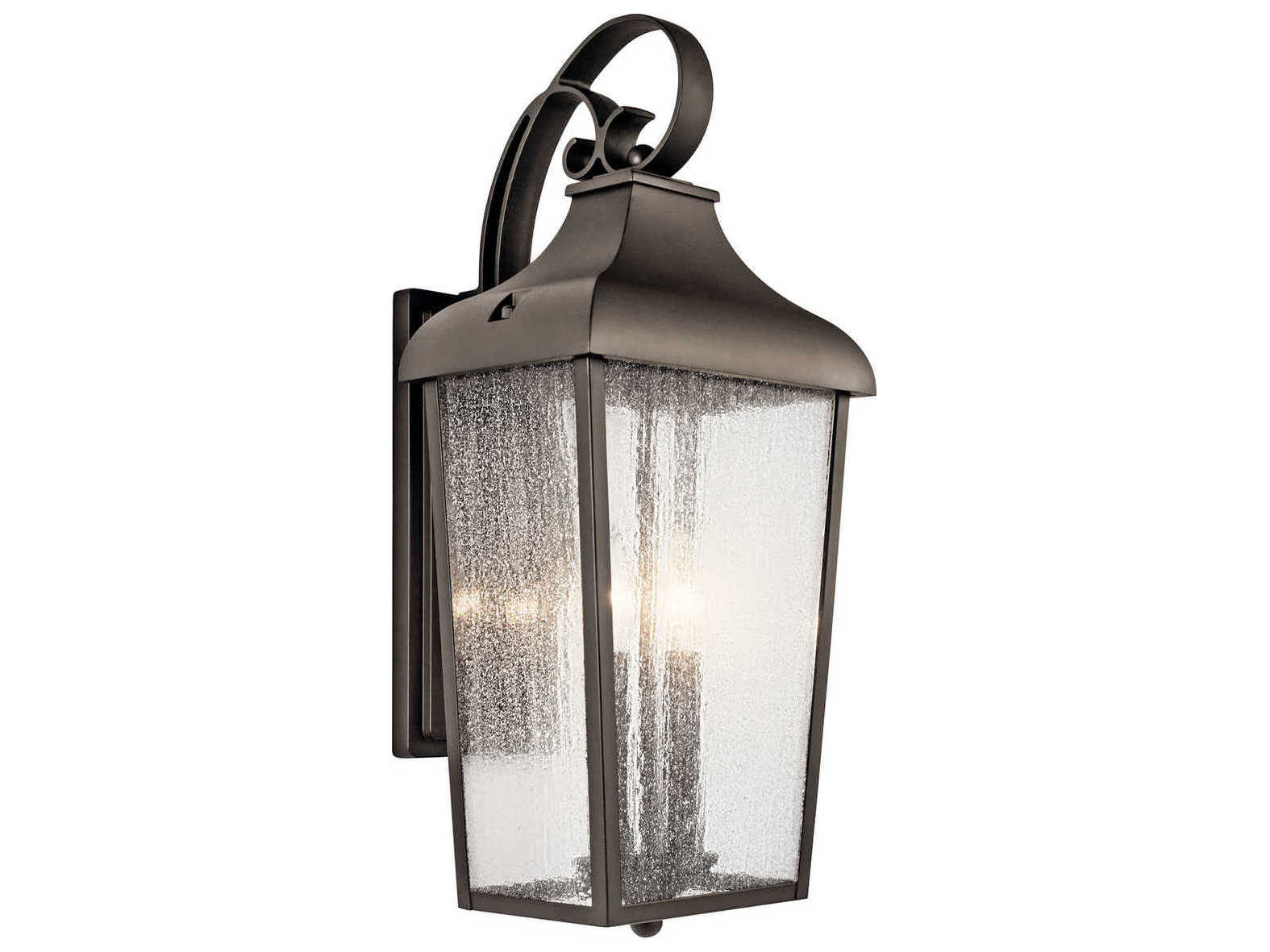 Kichler Forestdale 2 - Light Glass Outdoor Wall Light
