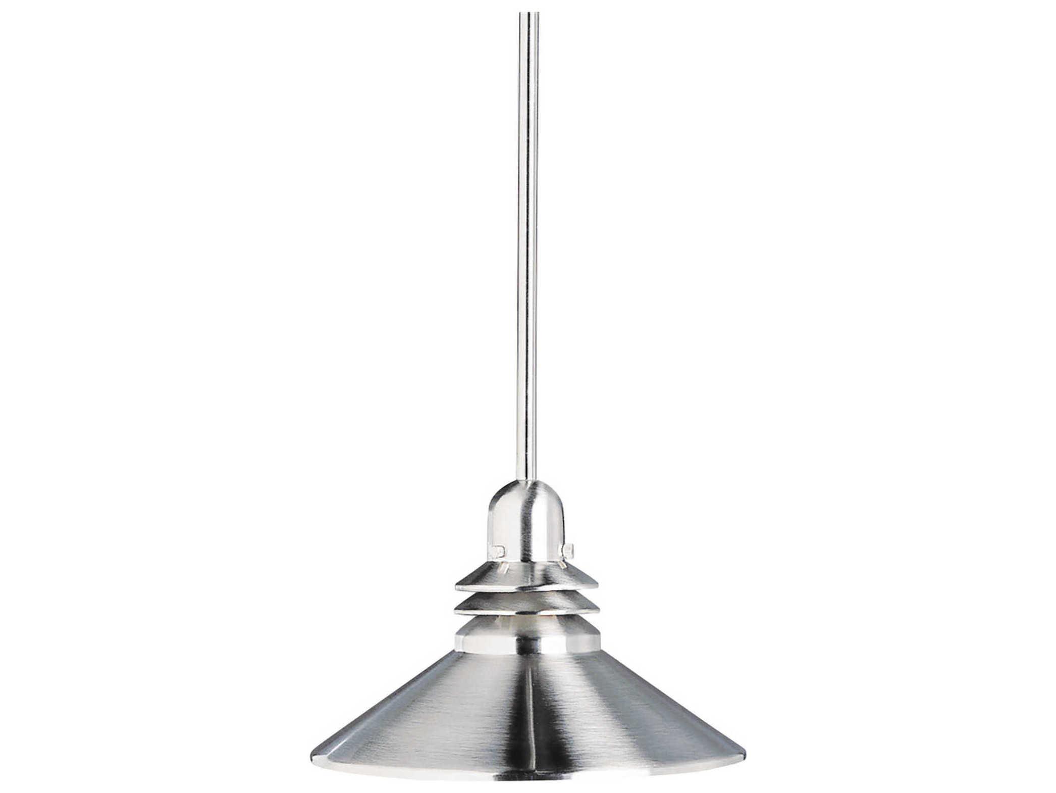 Kichler Grenoble 1-Light Brushed Nickel Round Mini Pendant