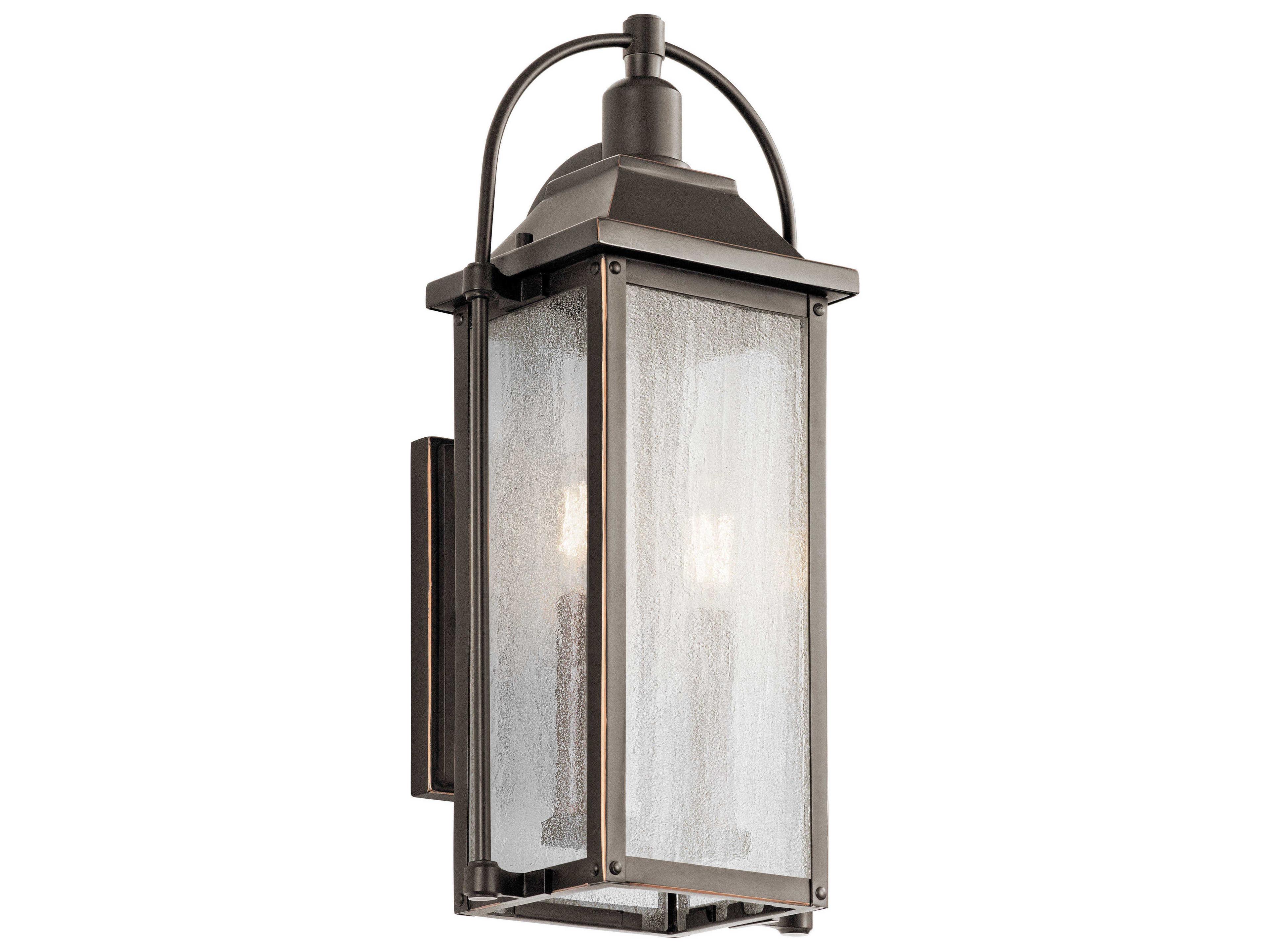 Kichler Harbor Row 2 - Light Glass Outdoor Wall Light