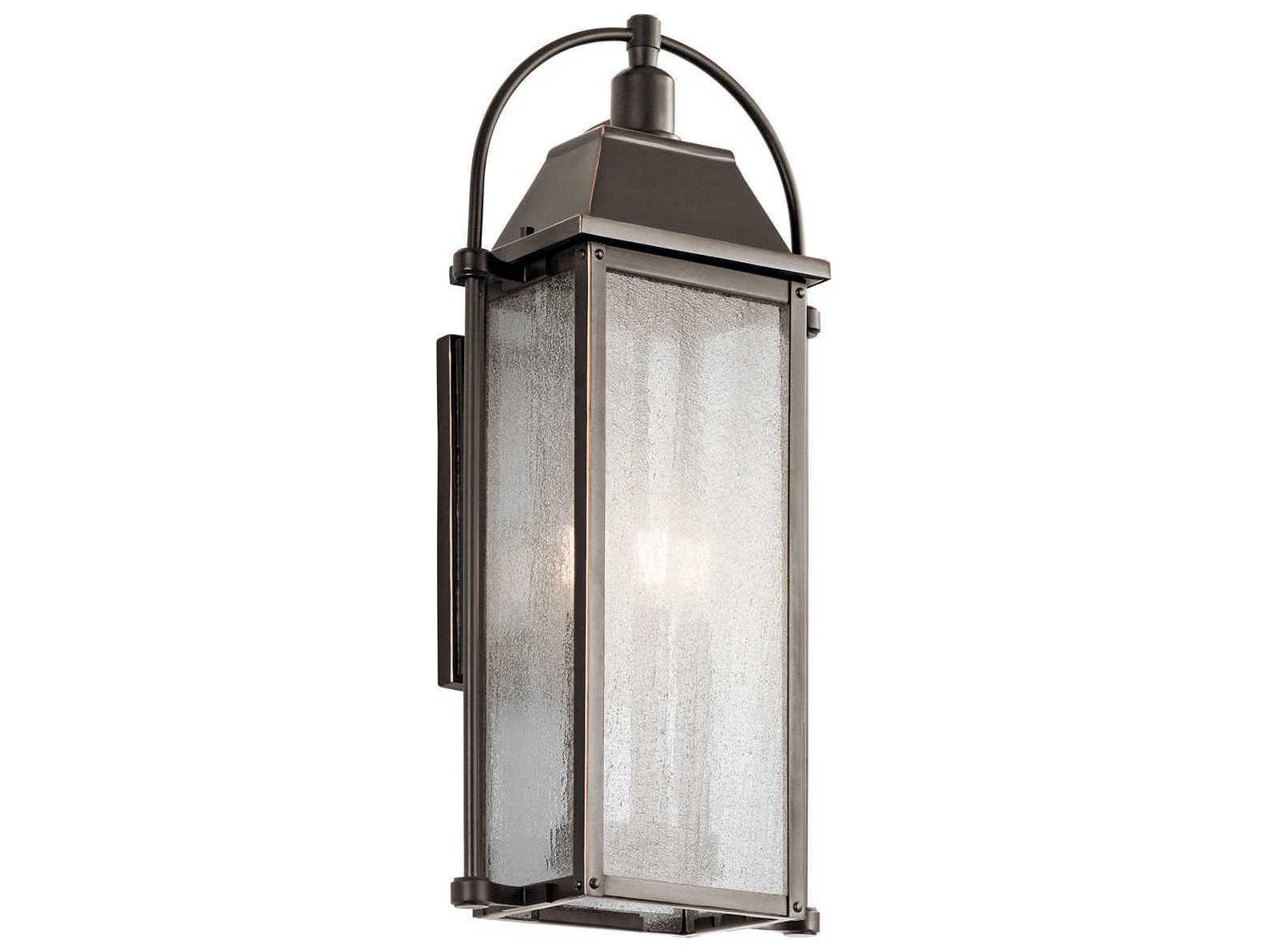 Kichler Harbor Row 3 - Light Glass Outdoor Wall Light
