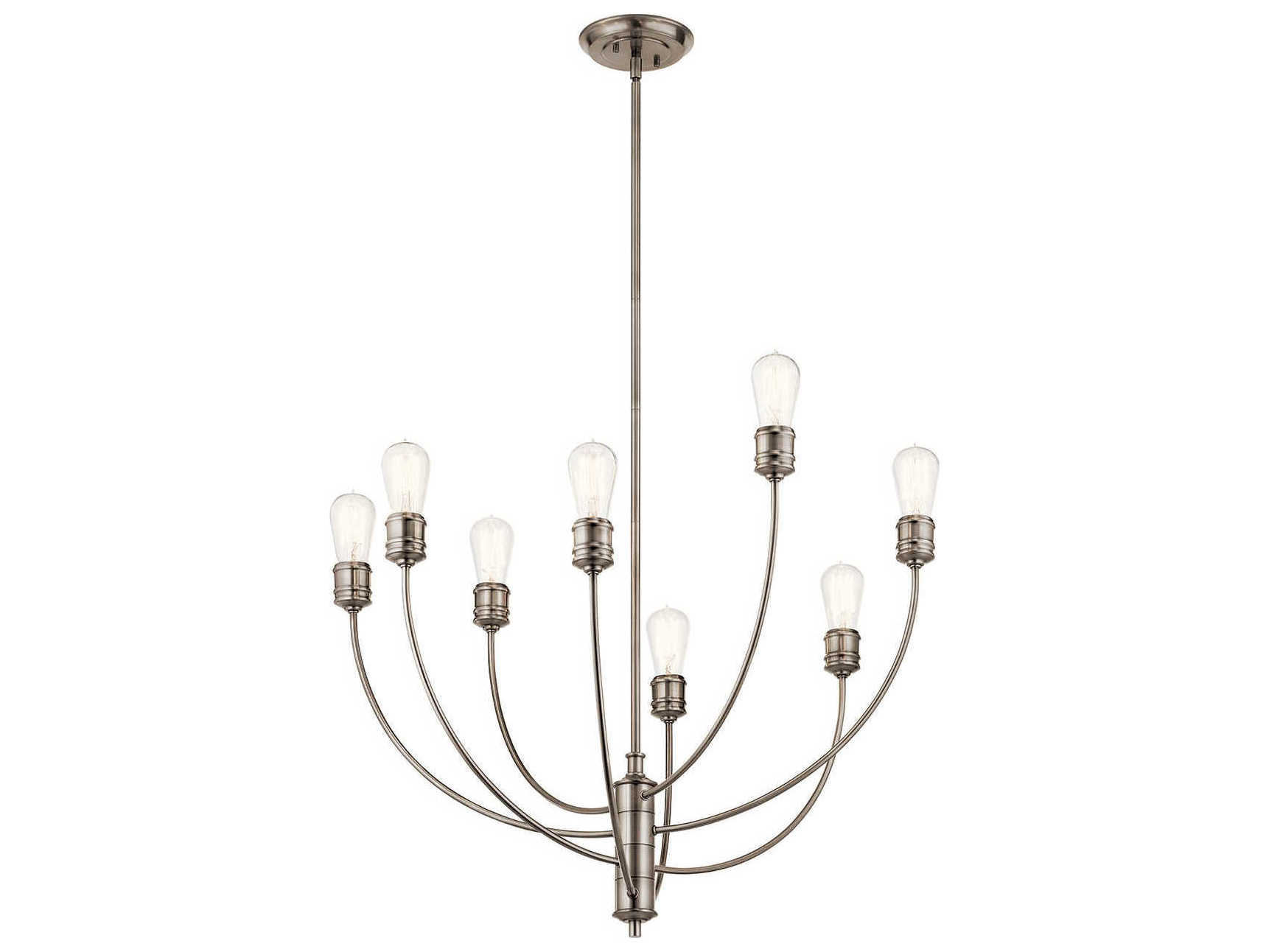 Kichler Hatton 8-Light Classic Pewter Chandelier