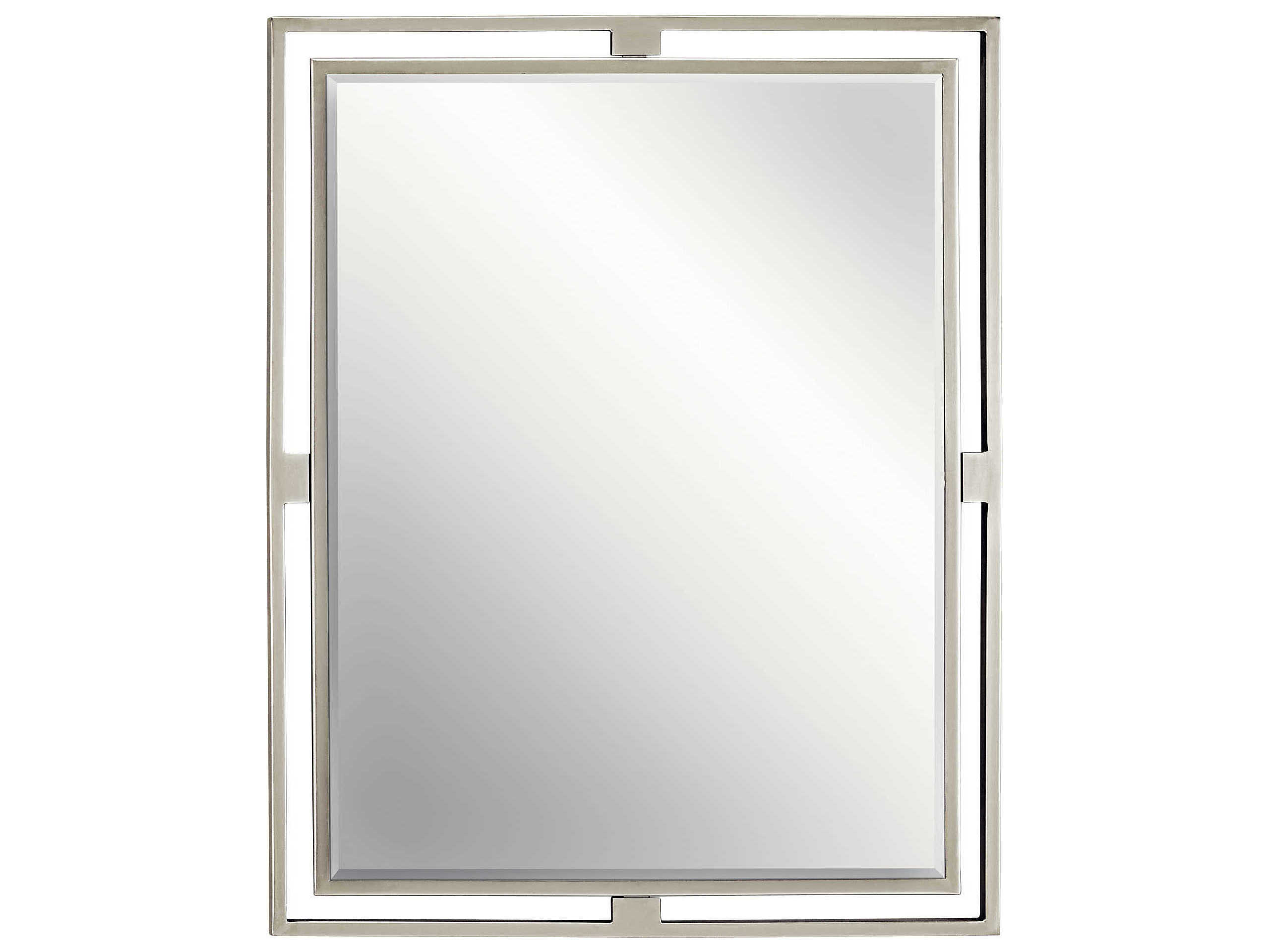 Kichler Hendrik Brushed Nickel Rectangular Wall Mirror