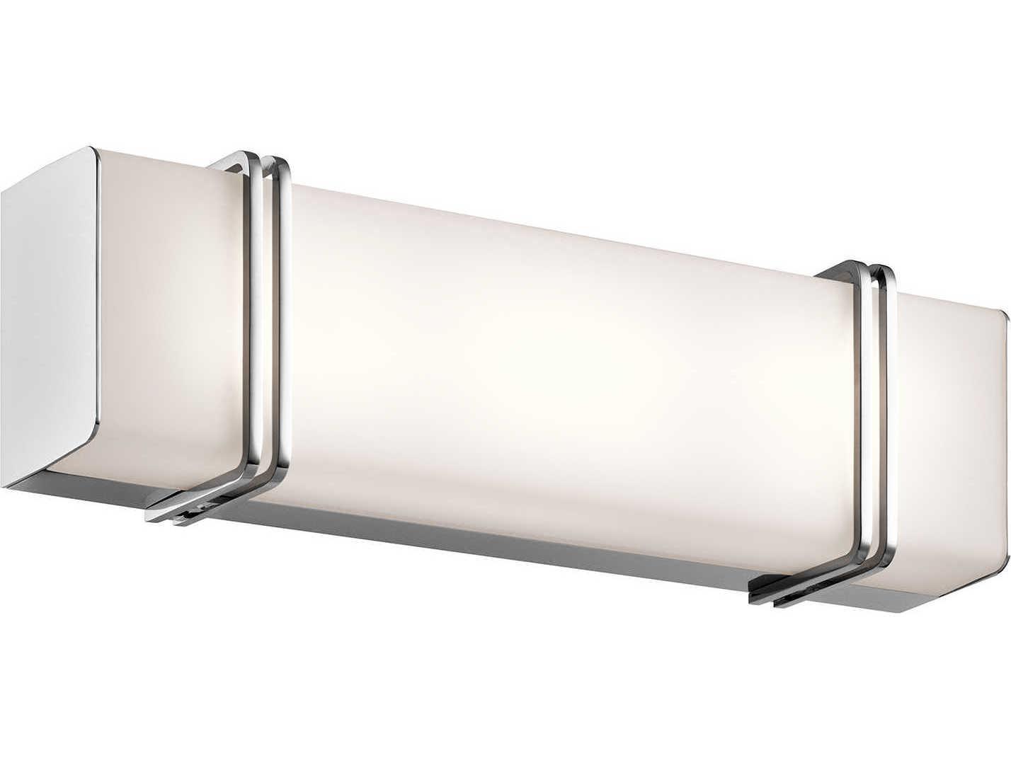 Kichler Impello 1-Light Chrome Glass LED Vanity Light