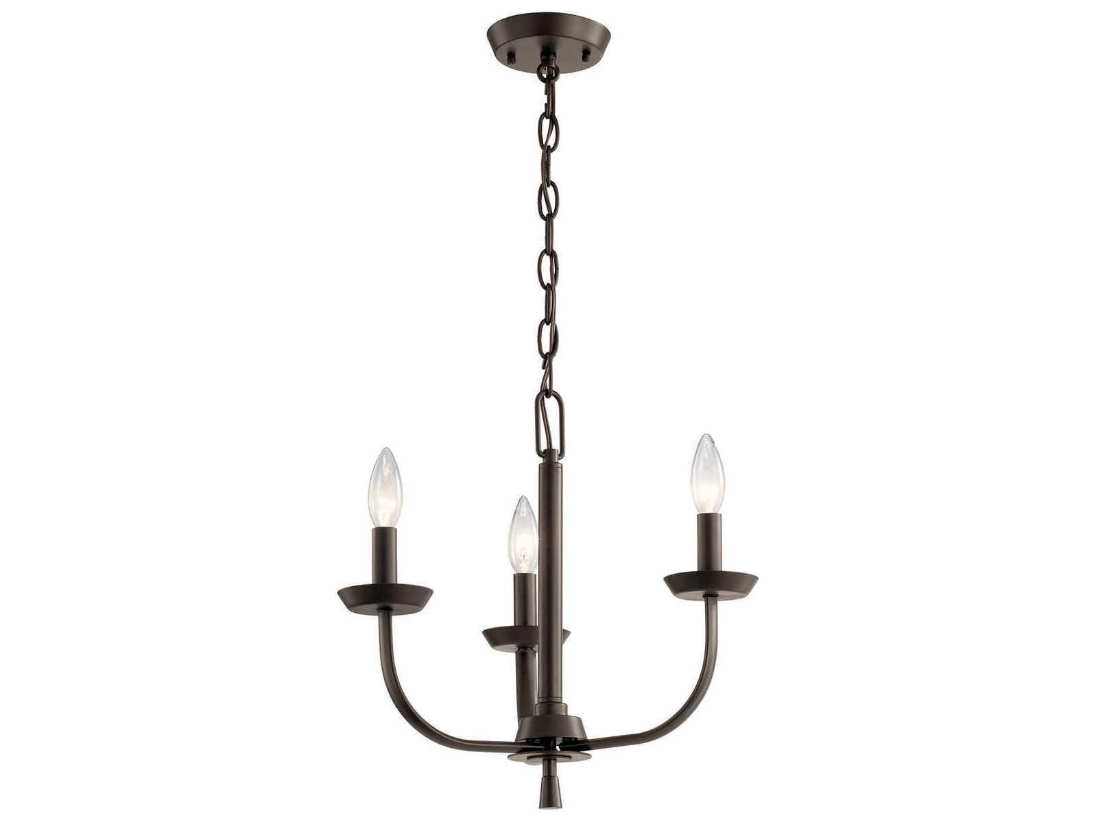 Kichler Kennewick 3-Light Olde Bronze Candelabra Chandelier