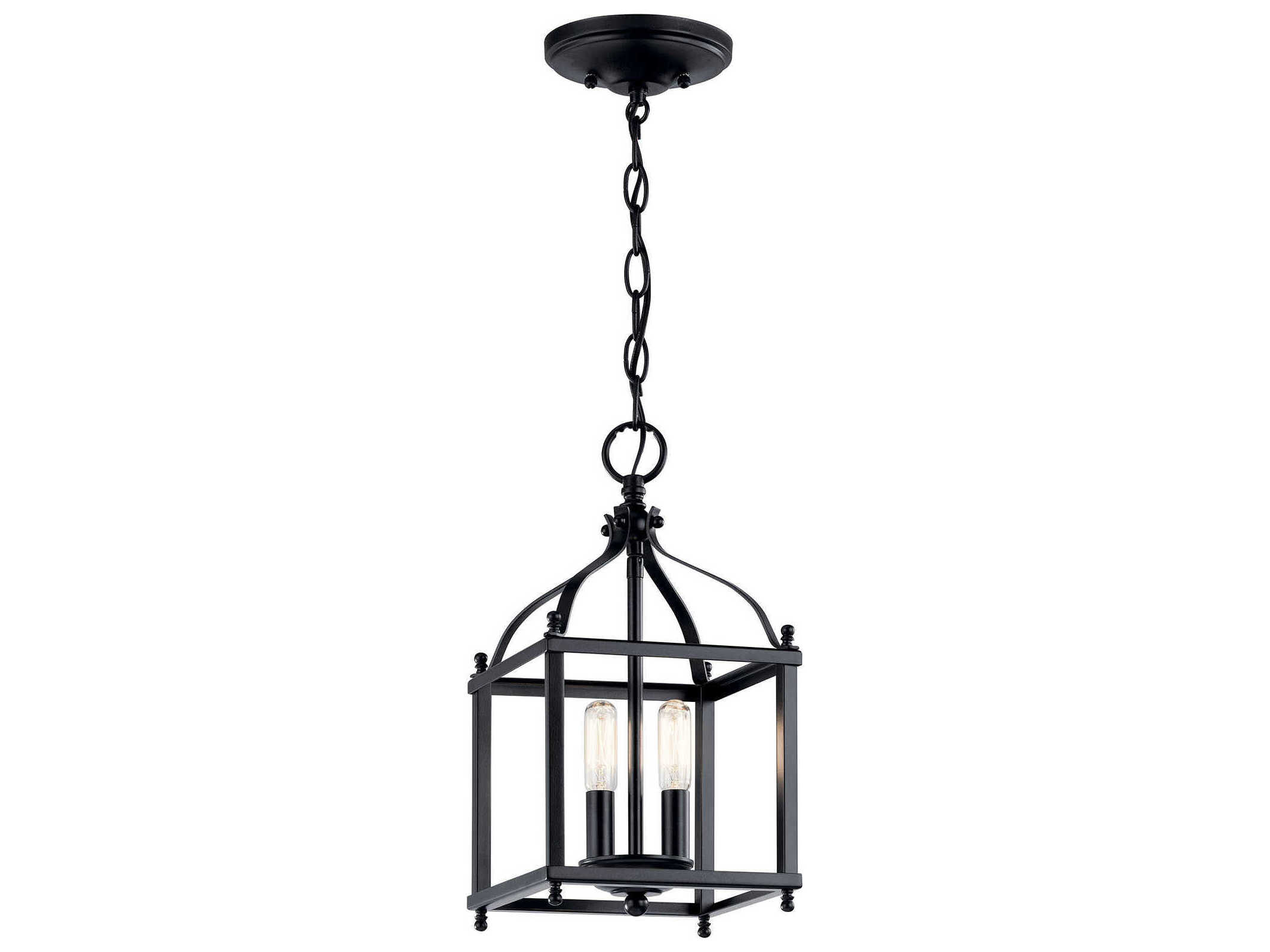 Kichler Larkin 2-Light Black Mini Pendant