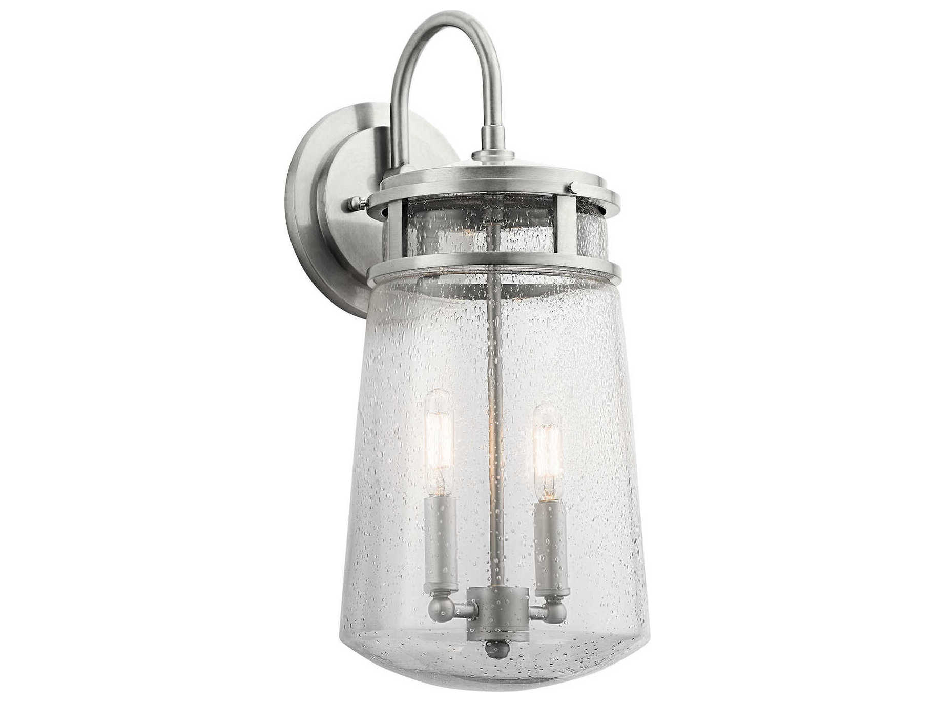 Kichler Lyndon 2 - Light Glass Outdoor Wall Light