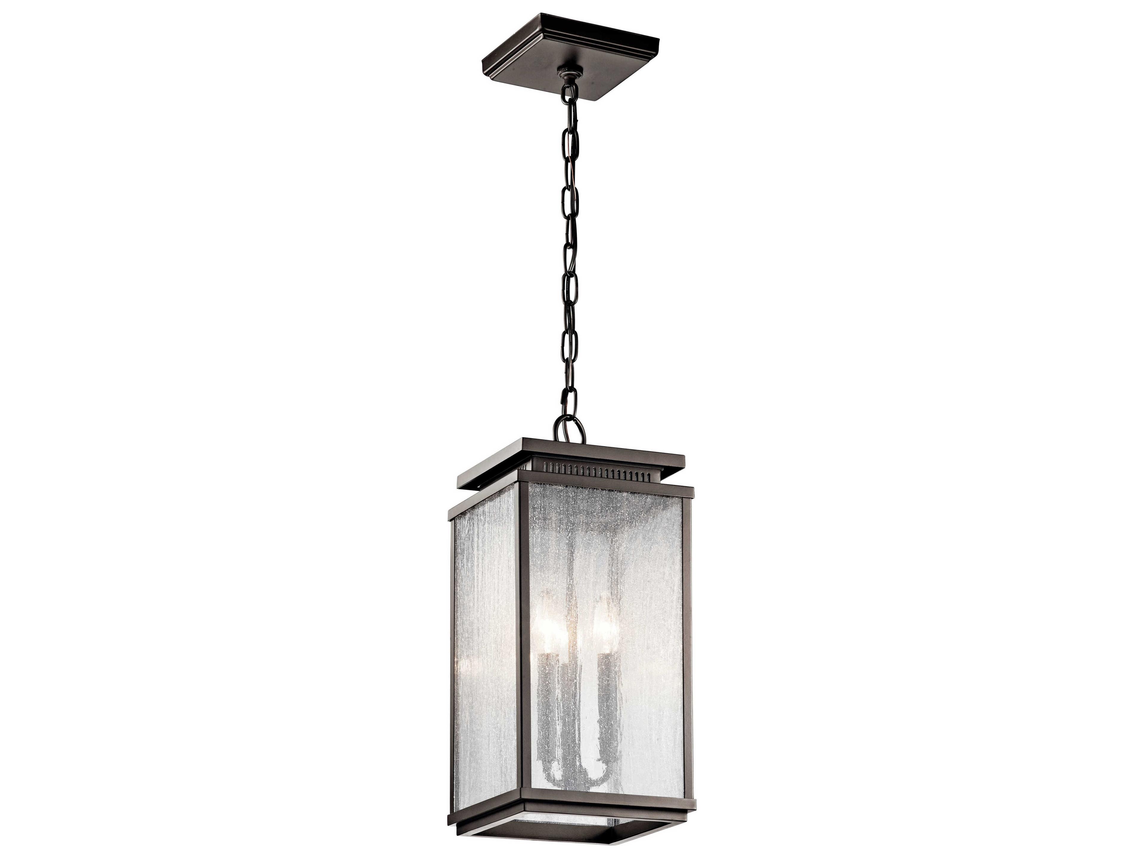 Kichler Manningham 3 - Light Glass Outdoor Hanging Light