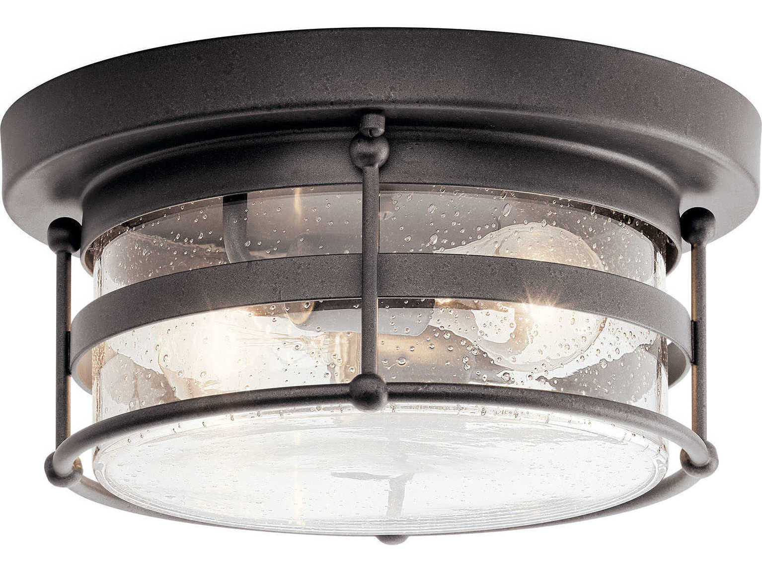 Kichler Mill Lane 2 - Light Glass Outdoor Ceiling Light