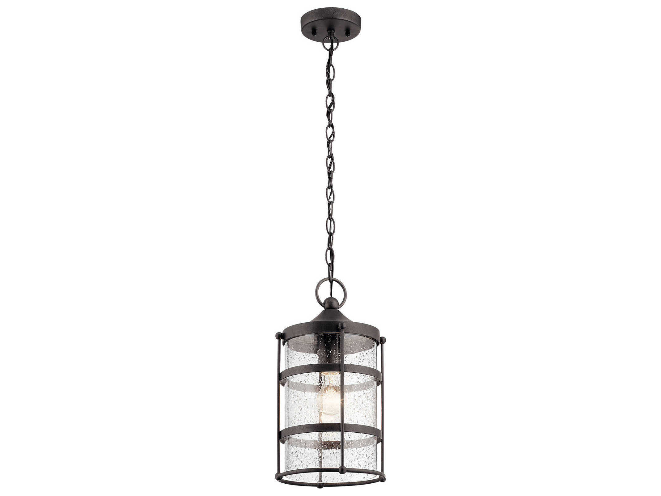 Kichler Mill Lane 1 - Light Glass Outdoor Hanging Light