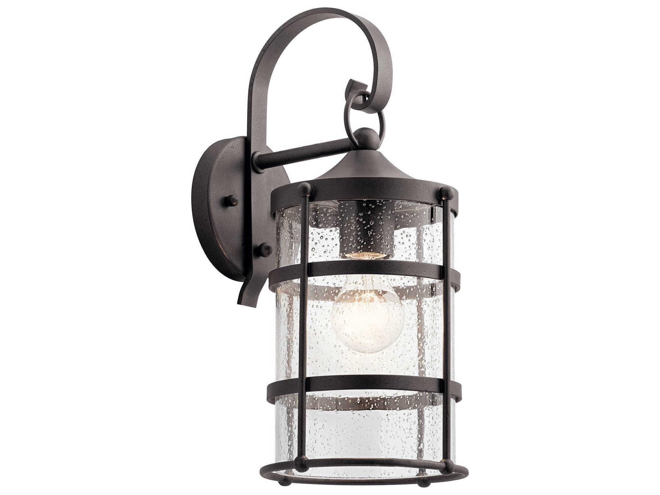 Kichler Mill Lane 1 - Light Glass Outdoor Wall Light