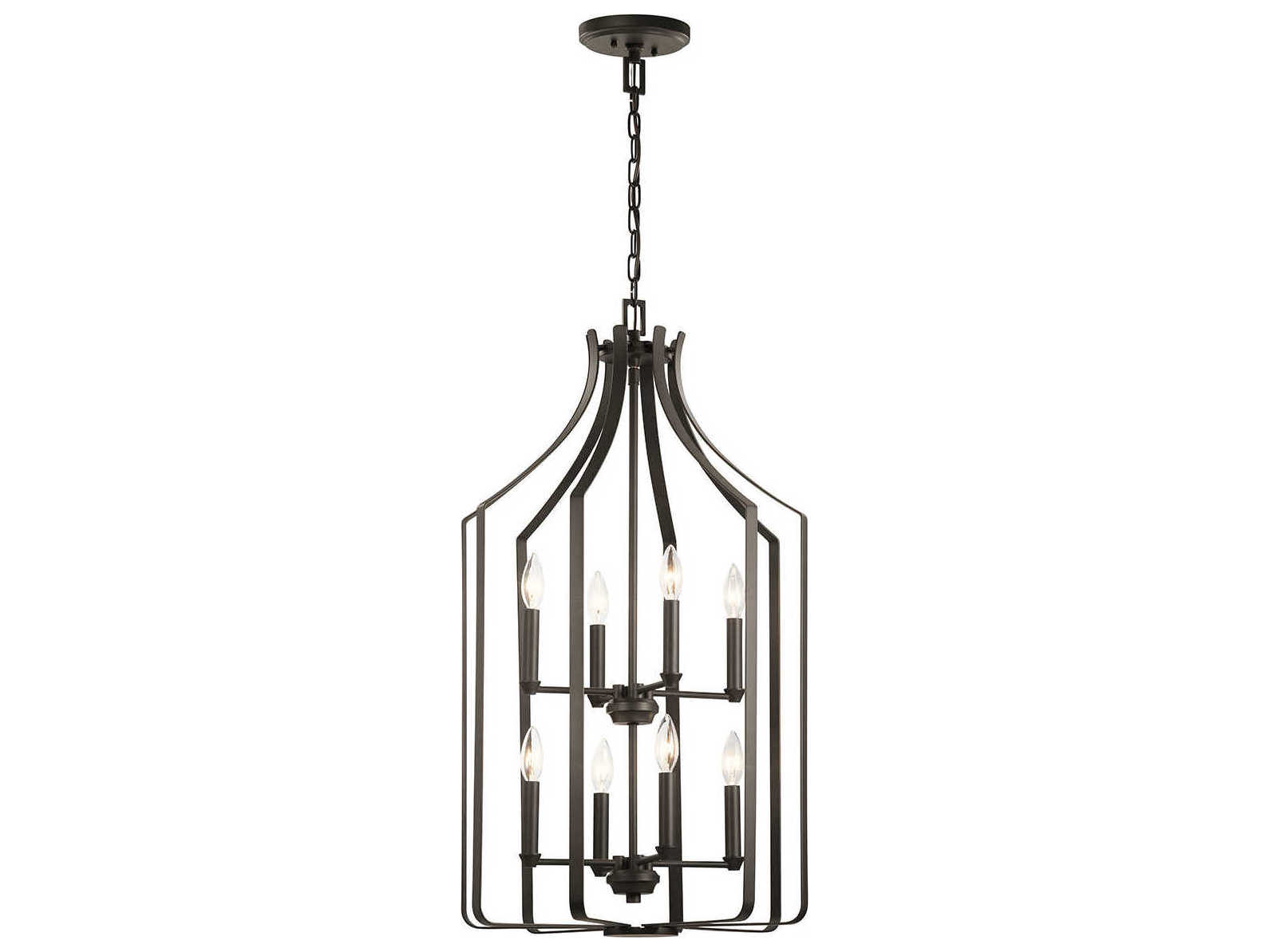 Kichler Morrigan 8-Light Olde Bronze Candelabra Chandelier