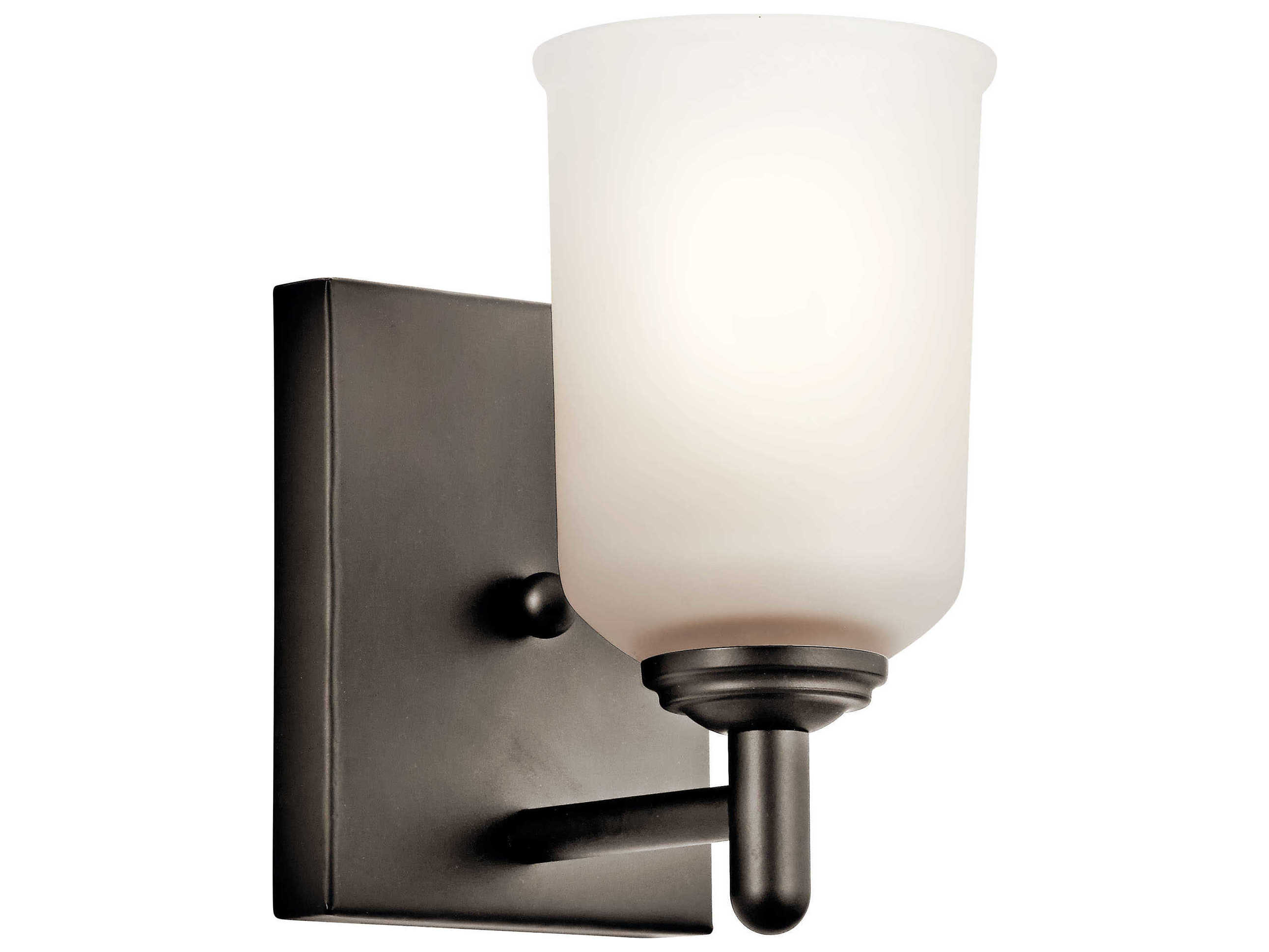 Kichler Shailene 1-Light Olde Bronze Glass Wall Sconce