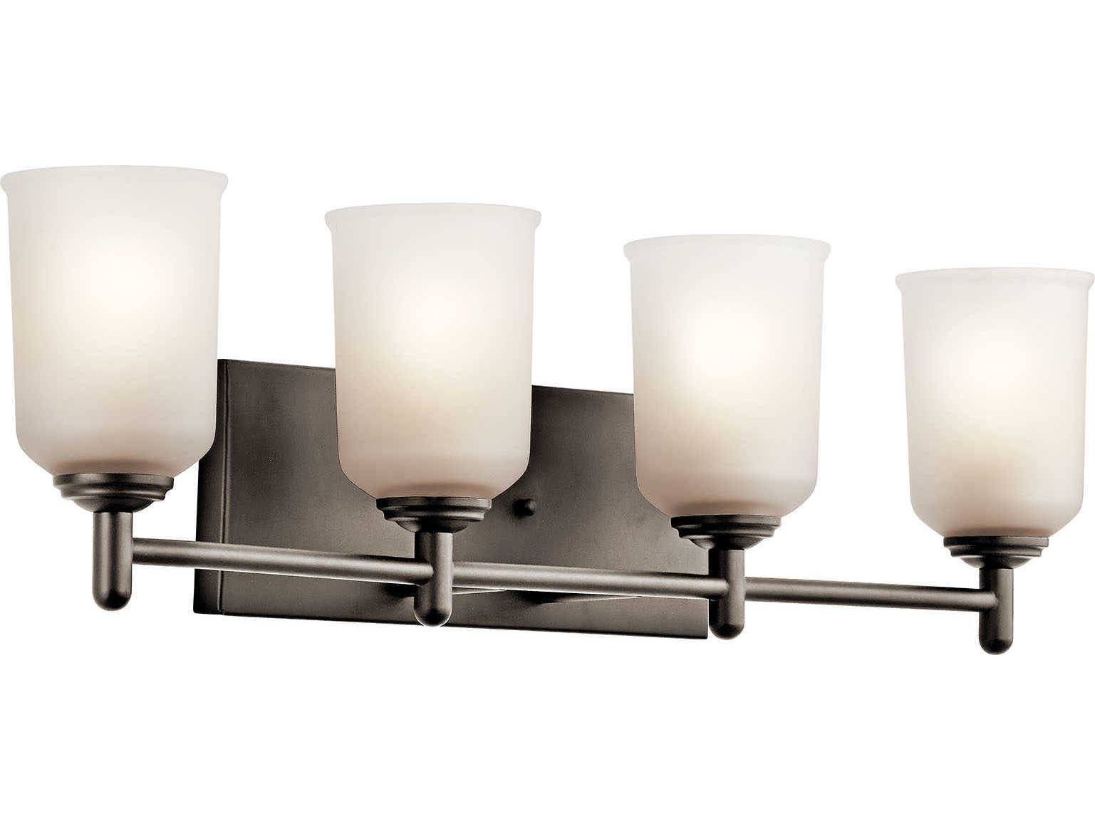 Kichler Shailene 4-Light Olde Bronze Glass Vanity Light