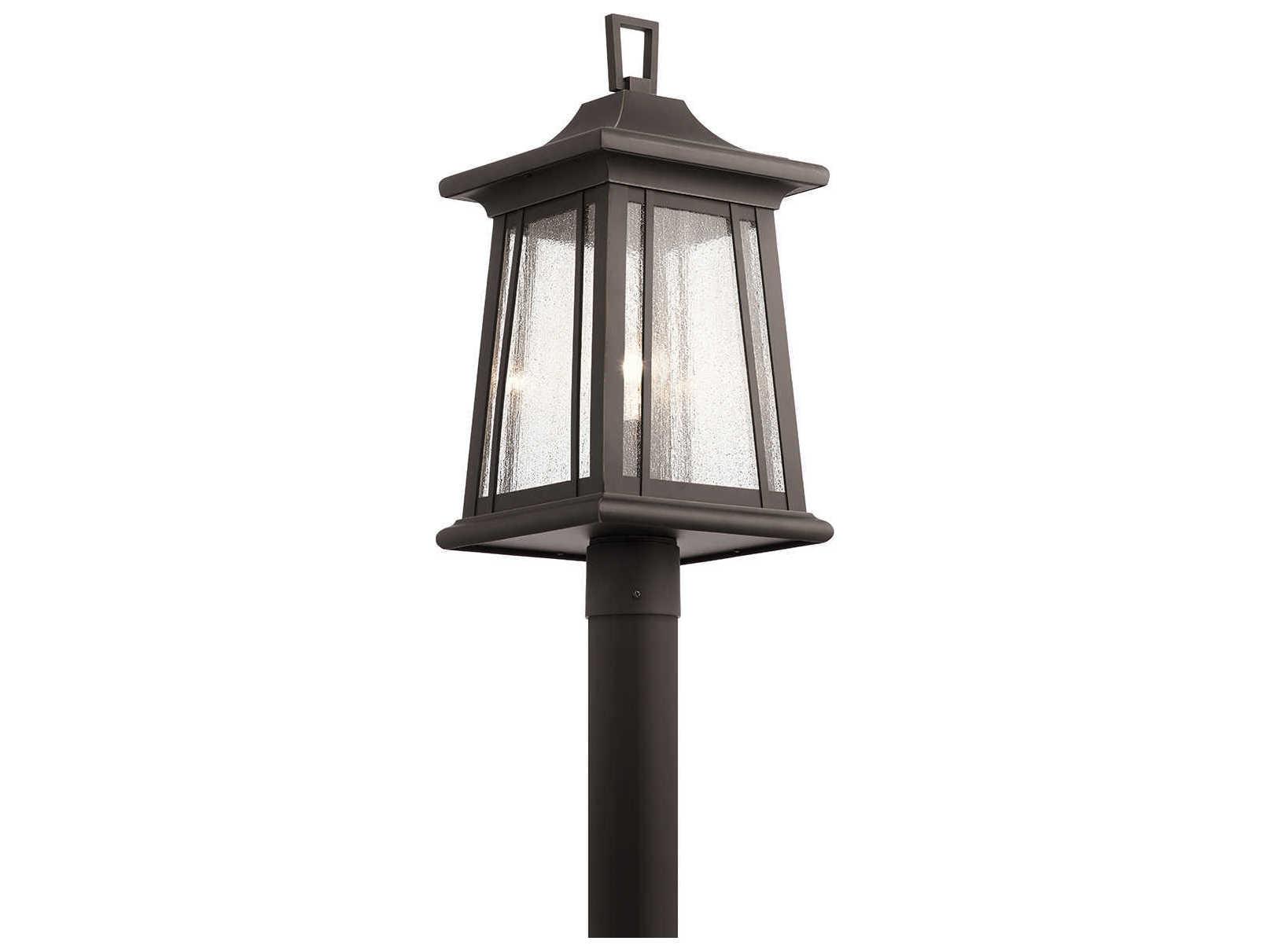 Kichler Taden 1 - Light Glass Outdoor Post Light