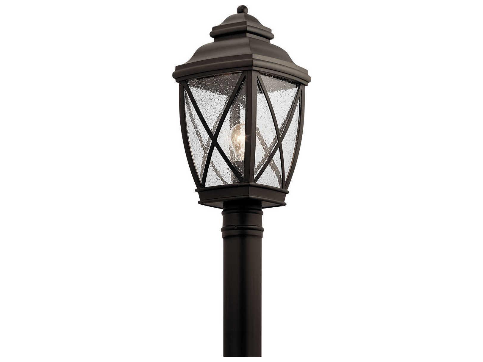 Kichler Tangier 1 - Light Glass Outdoor Post Light