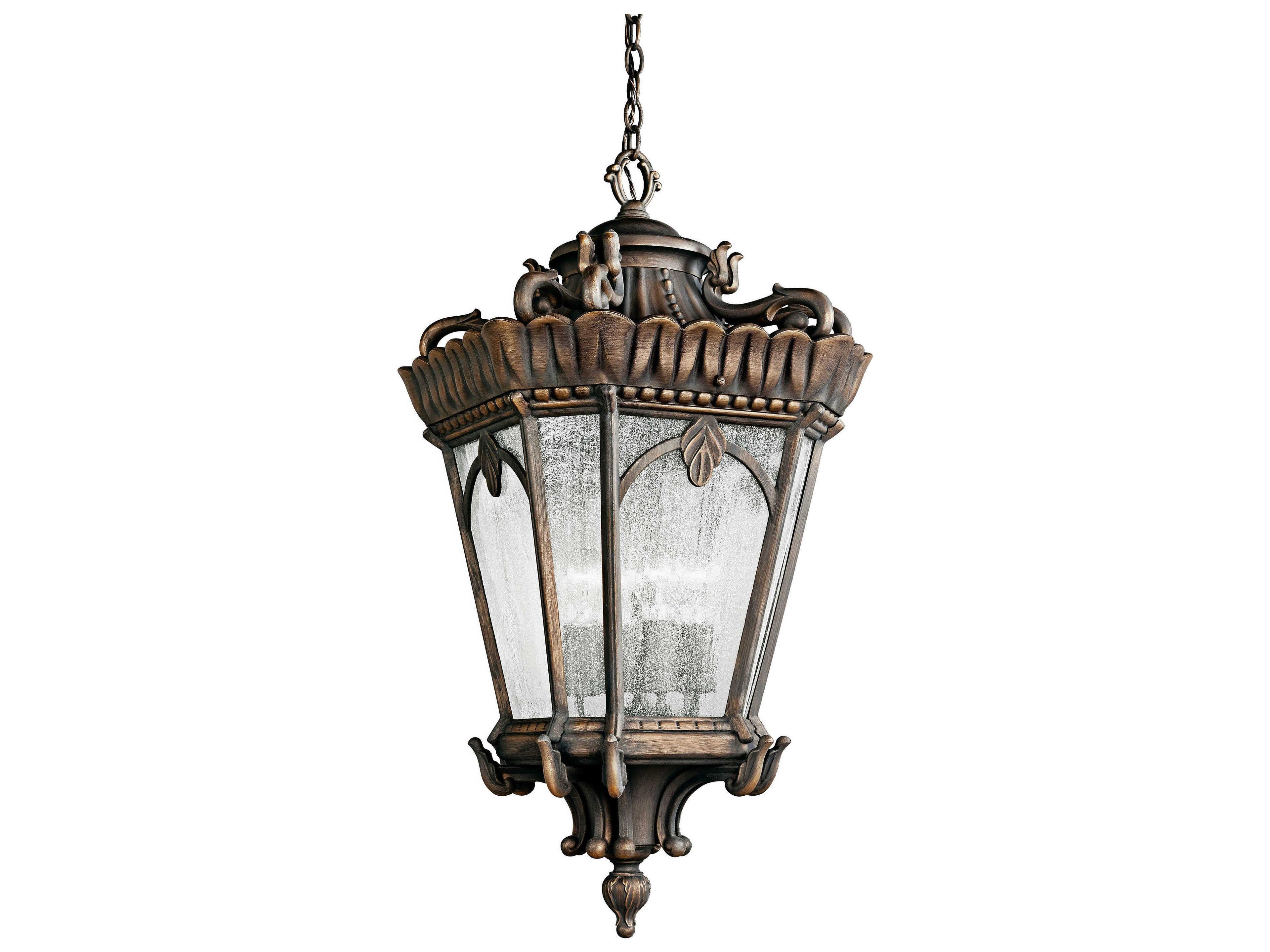 Kichler Tournai 4 - Light Glass Outdoor Hanging Light