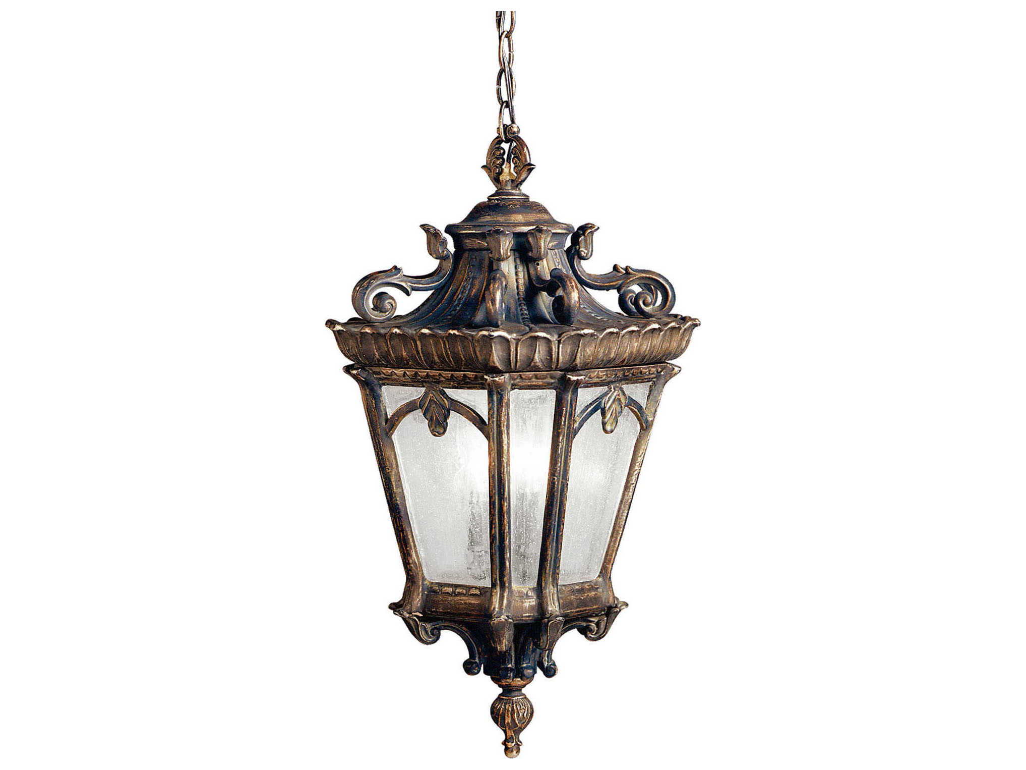 Kichler Tournai 3 - Light Glass Outdoor Hanging Light