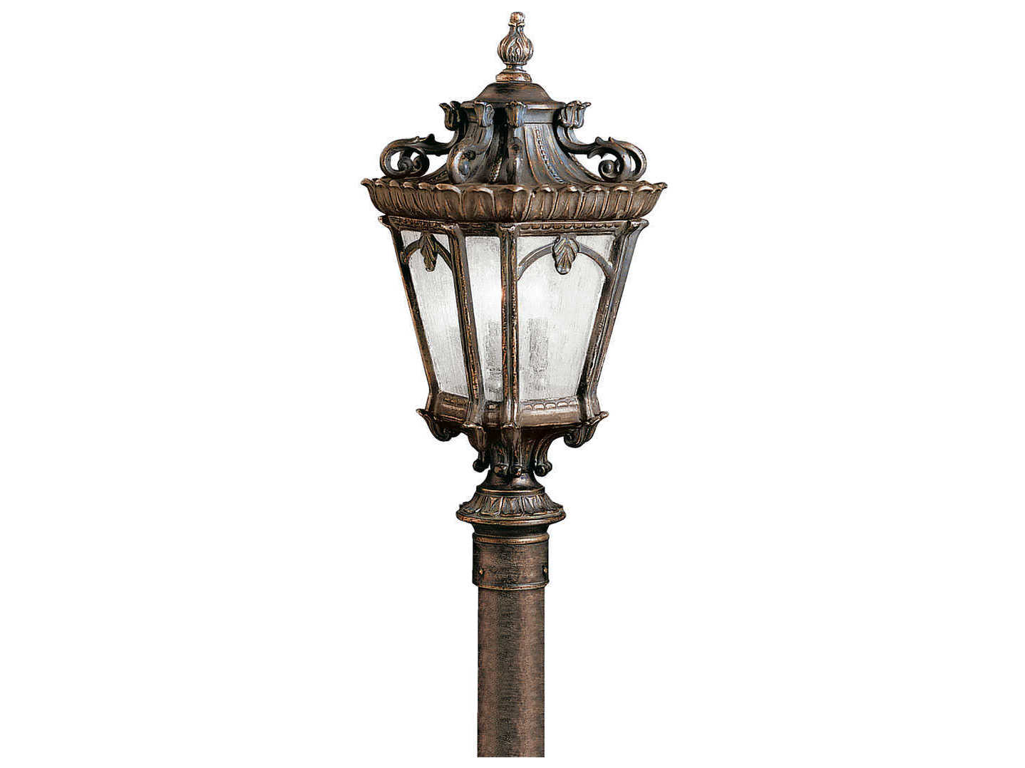 Kichler Tournai 4 - Light Glass Outdoor Post Light