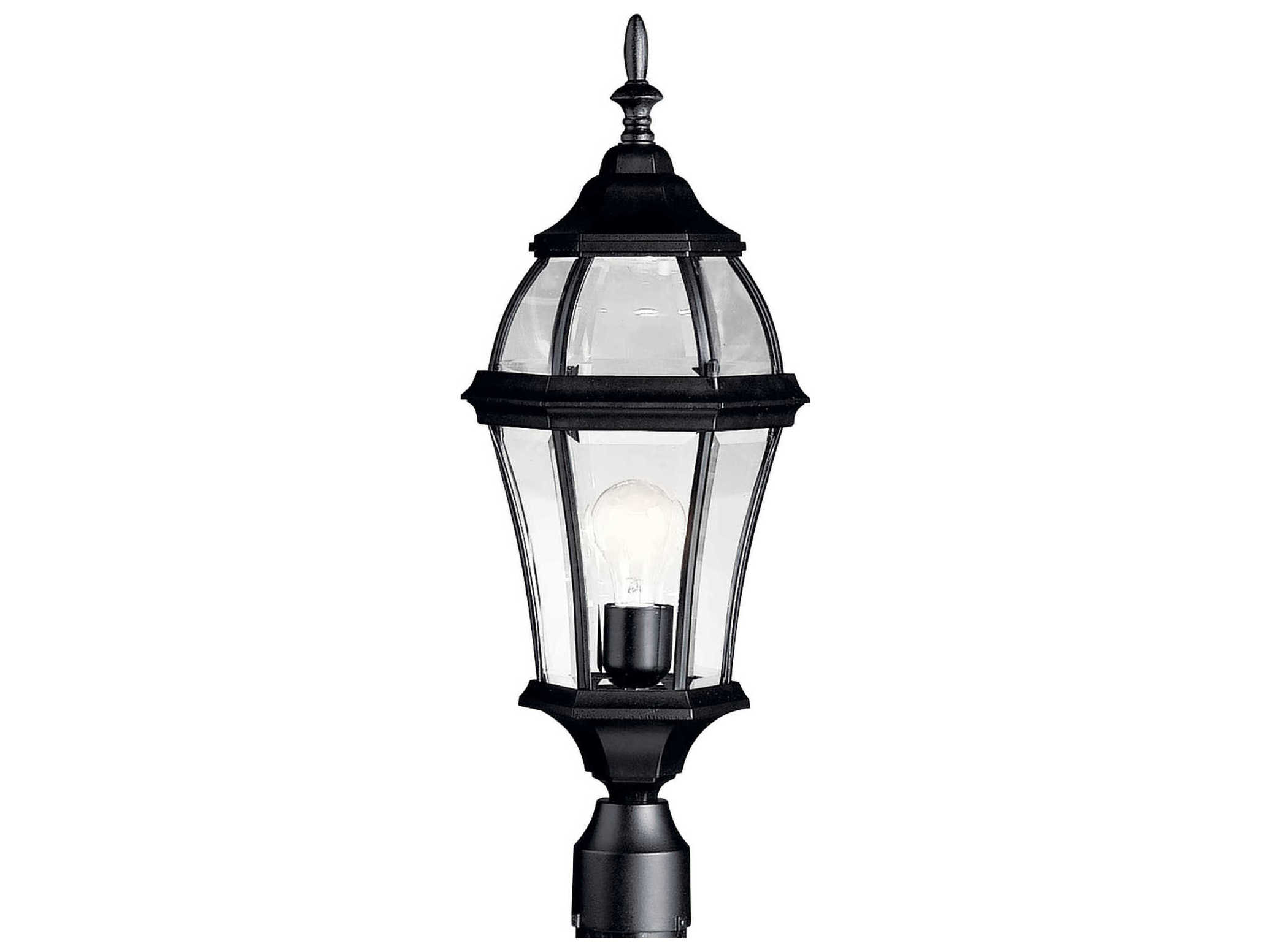 Kichler Townhouse 1 - Light Glass Outdoor Post Light